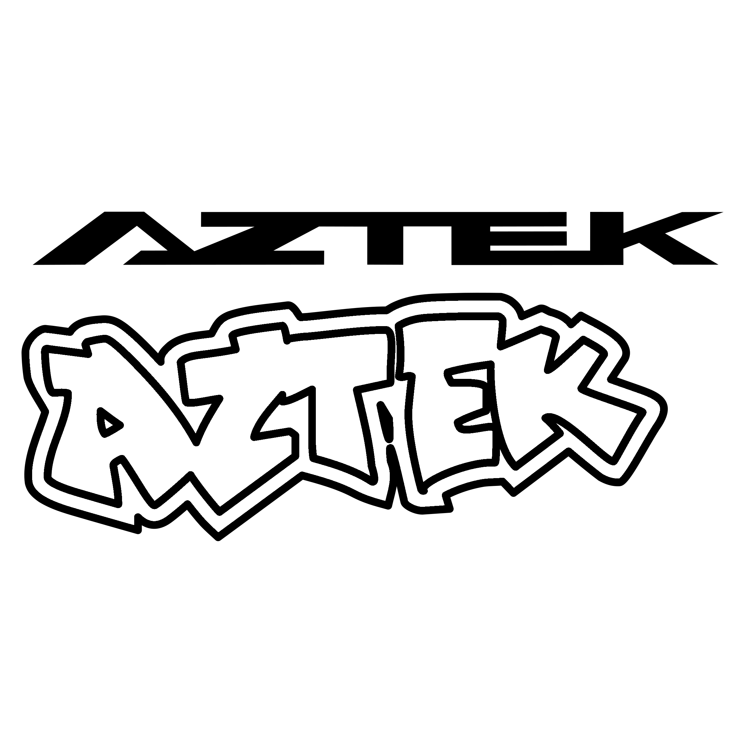 Aztek Logo black and white