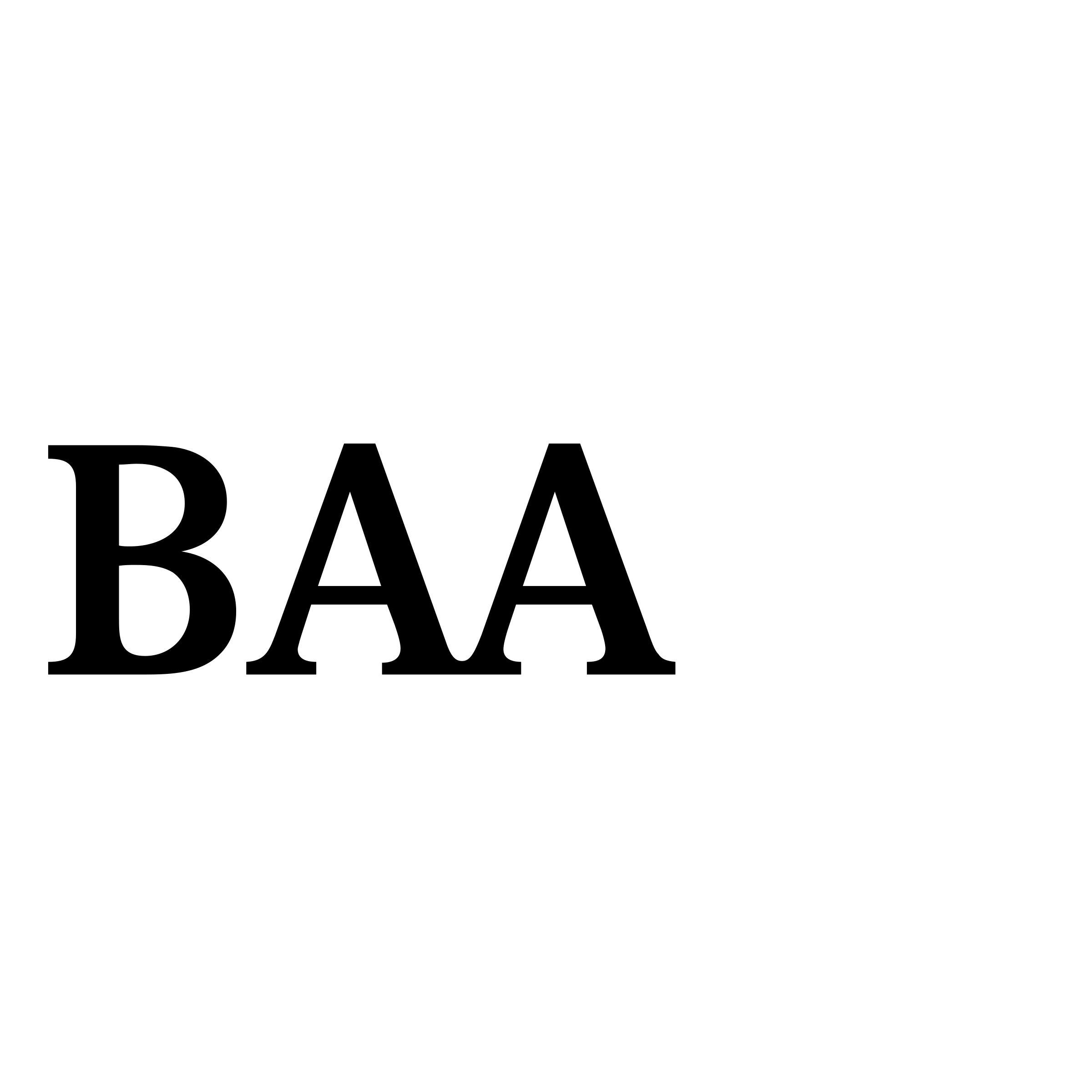 BAA Logo black and white