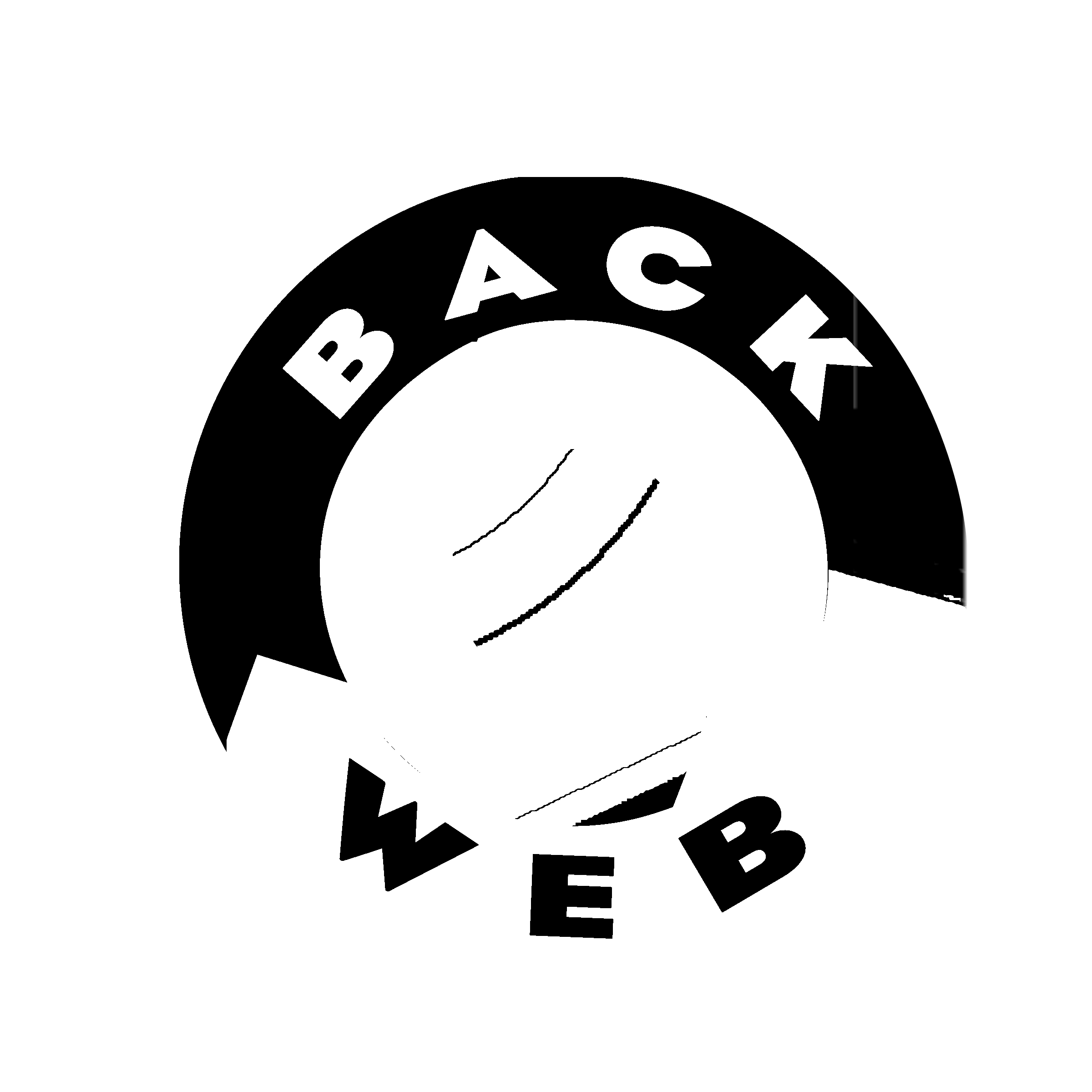 BackWeb Logo black and white