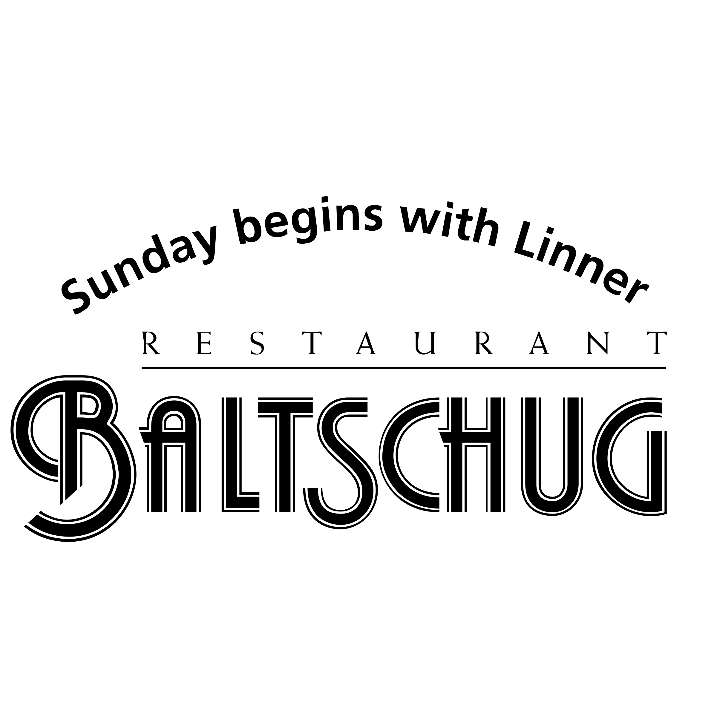 Baltschug Restaurant 01 Logo black and white