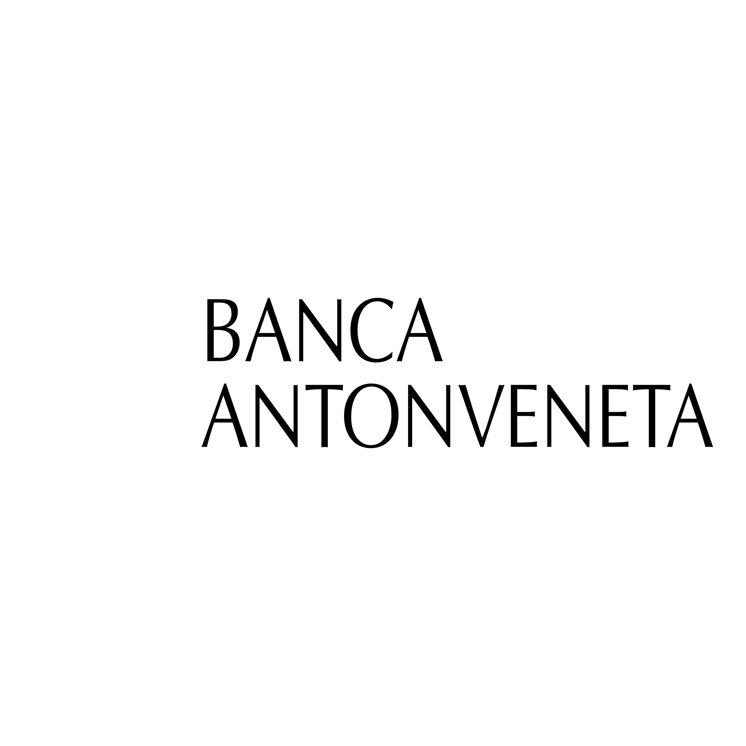 Banca Antonveneta 01 Logo black and white