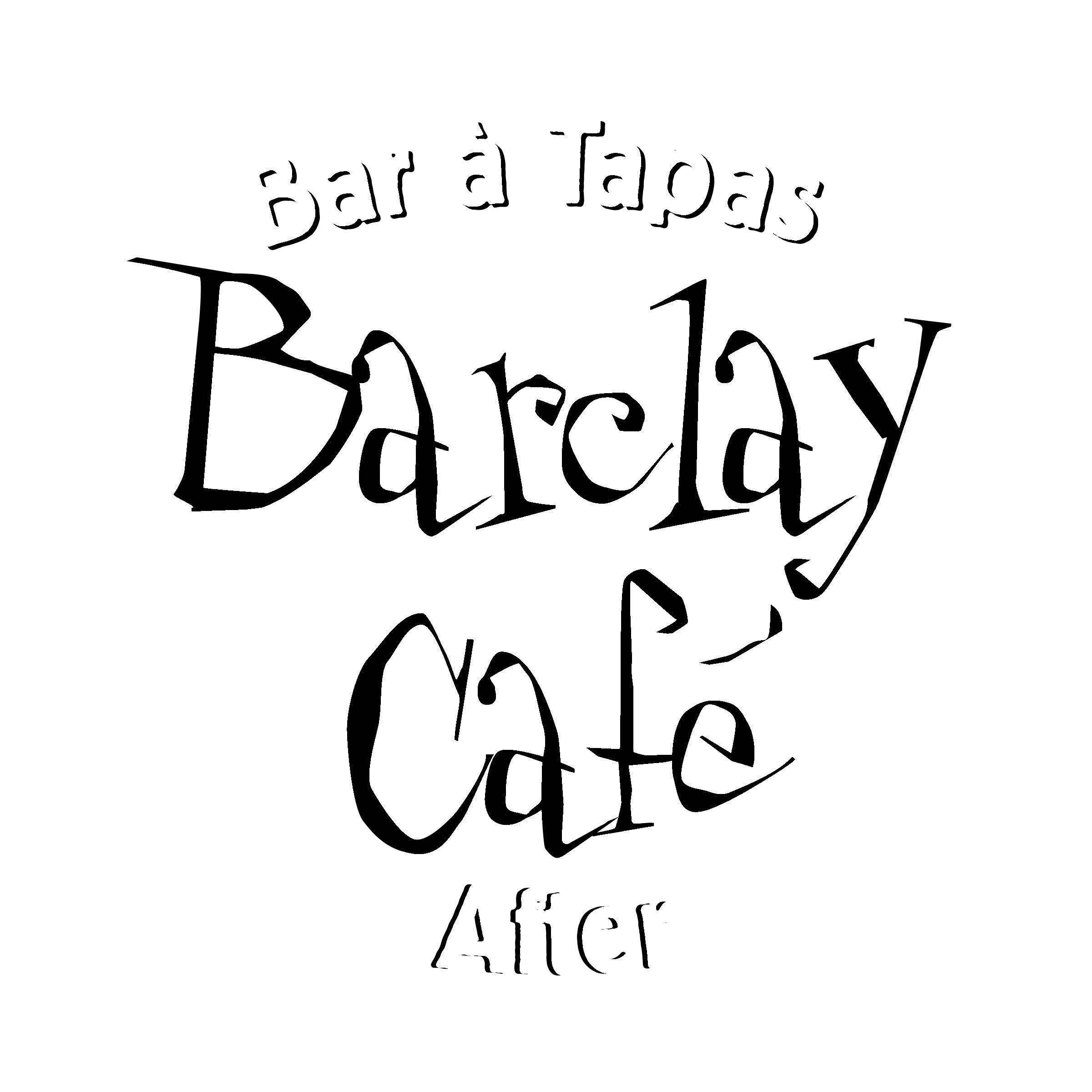 Barclay Cafe Logo black and white