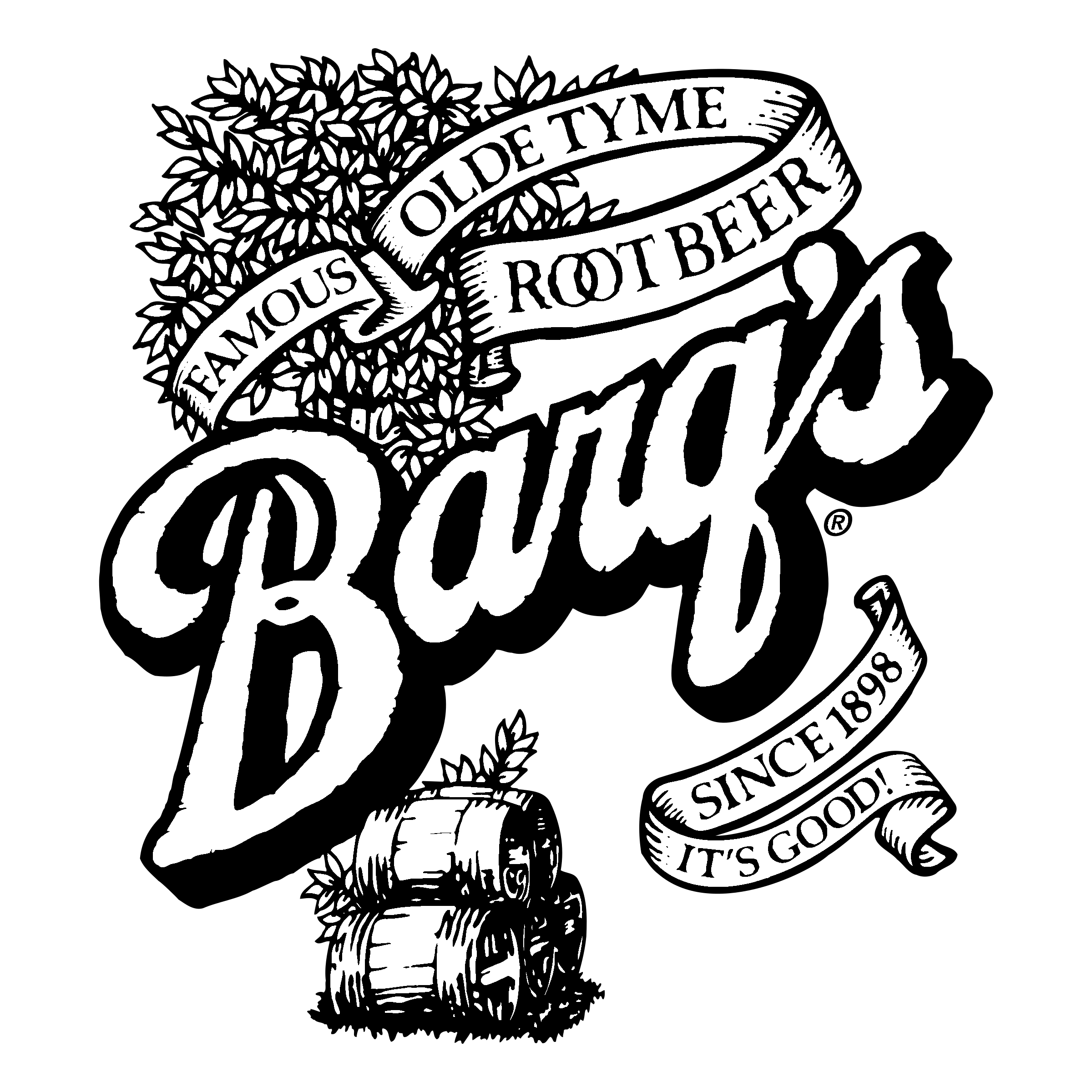 Barq's 03 Logo black and white