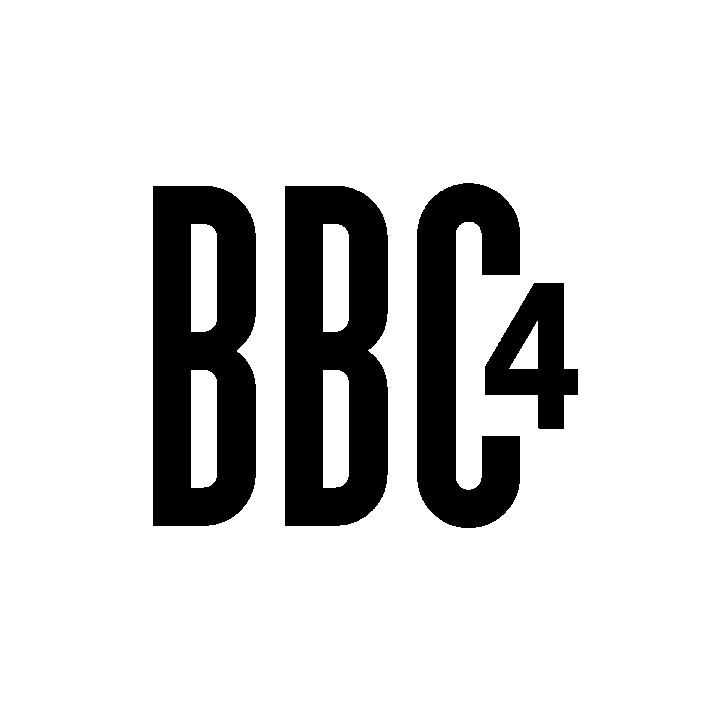 BBC 4 01 Logo black and white