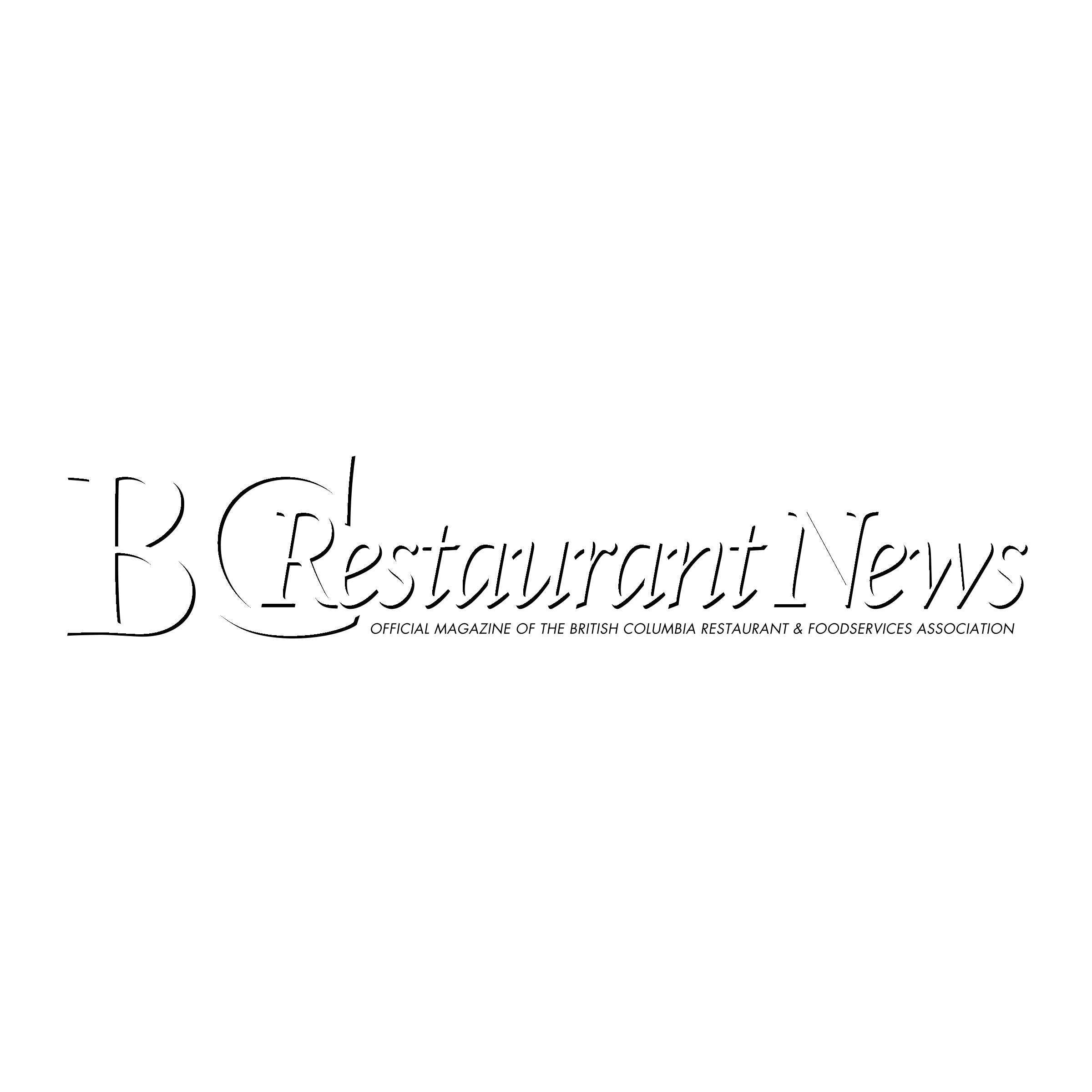 BC Restaurant News Logo black and white
