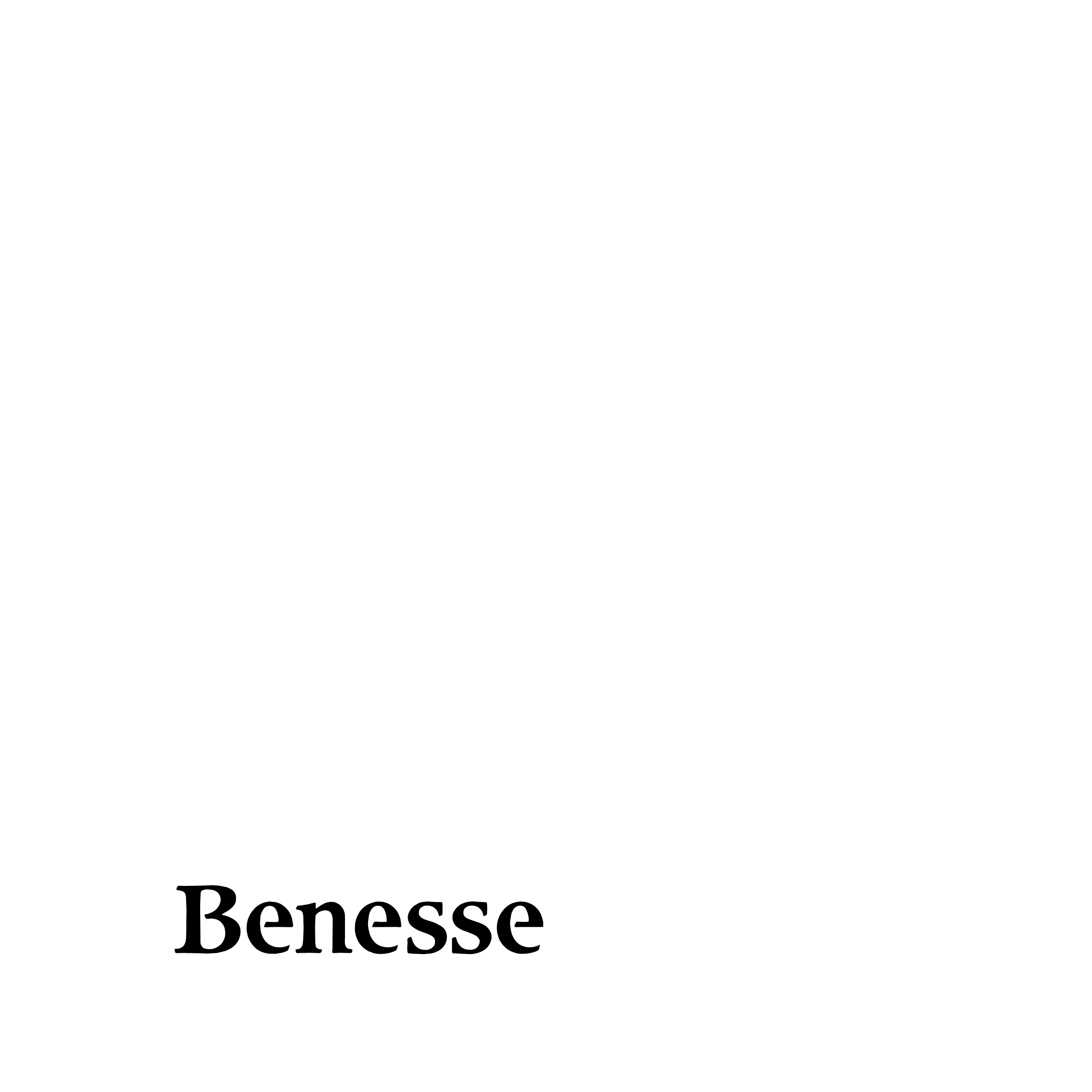 Benesse Logo black and white