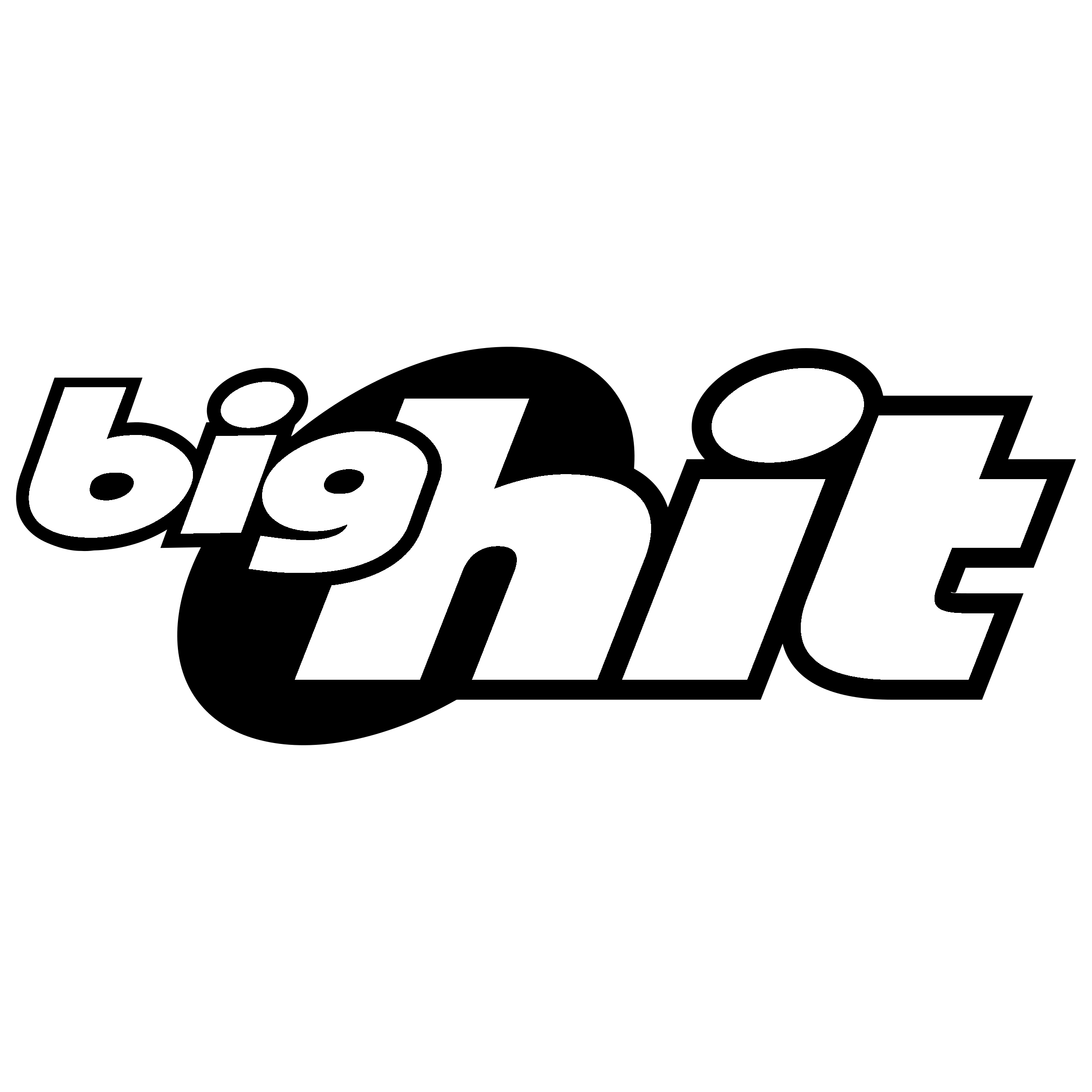 BigHit Logo black and white
