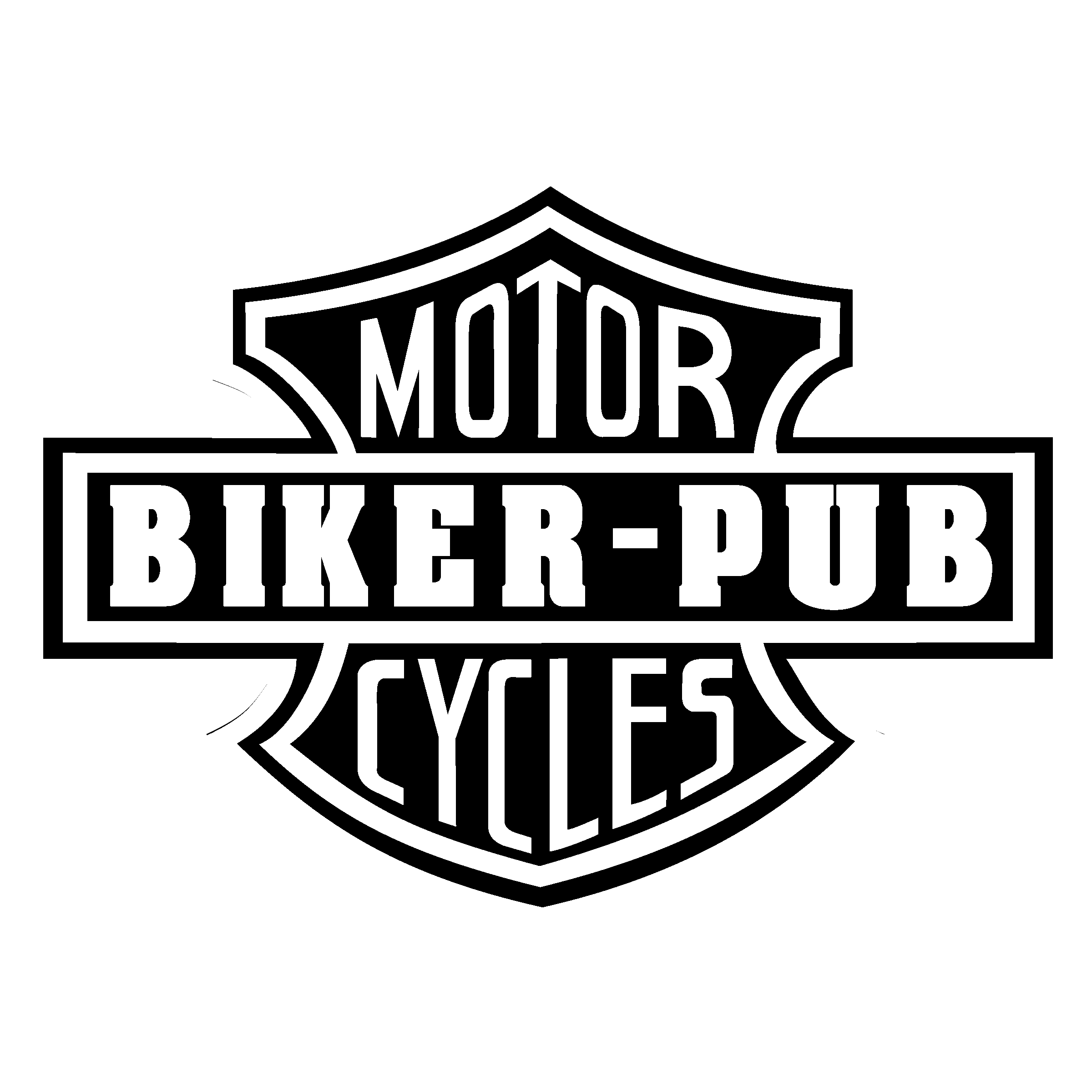Biker Logo Black And White - Free Template PPT Premium Download 2020