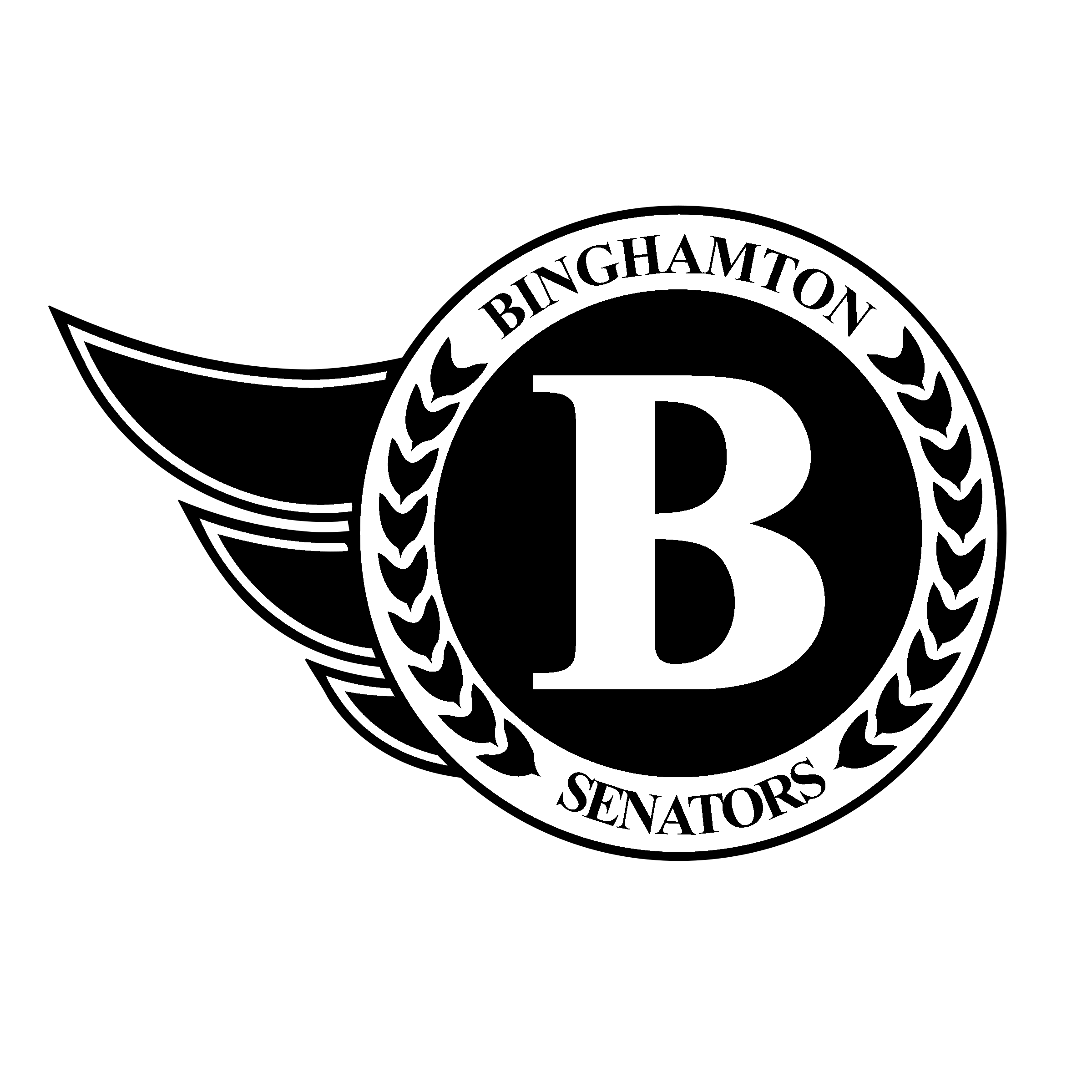 Binghamton Senators Logo black and white
