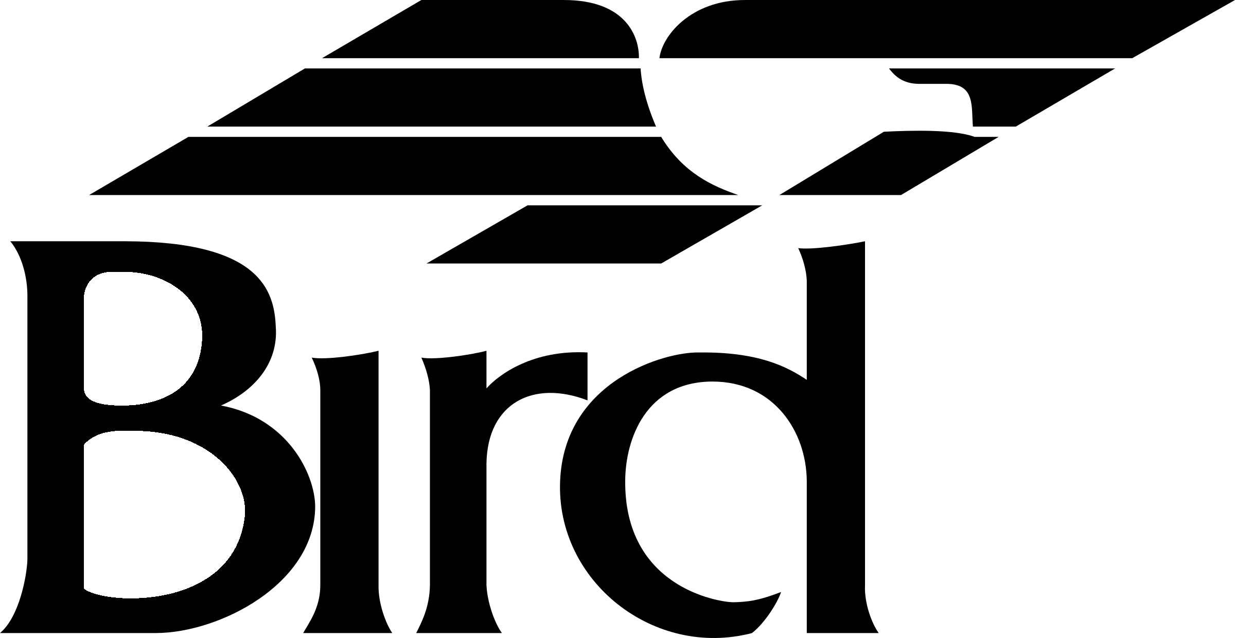 BIRD Logo black and white