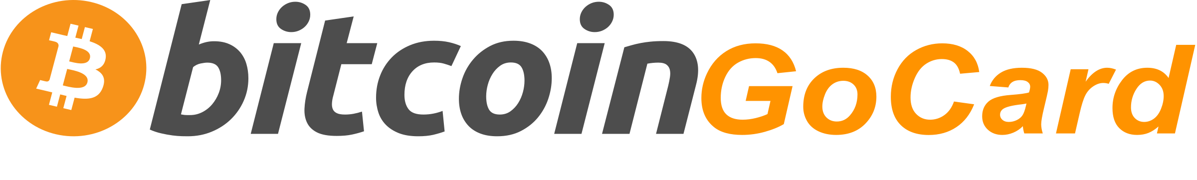 Bitcoin GoCard Logo png transparent