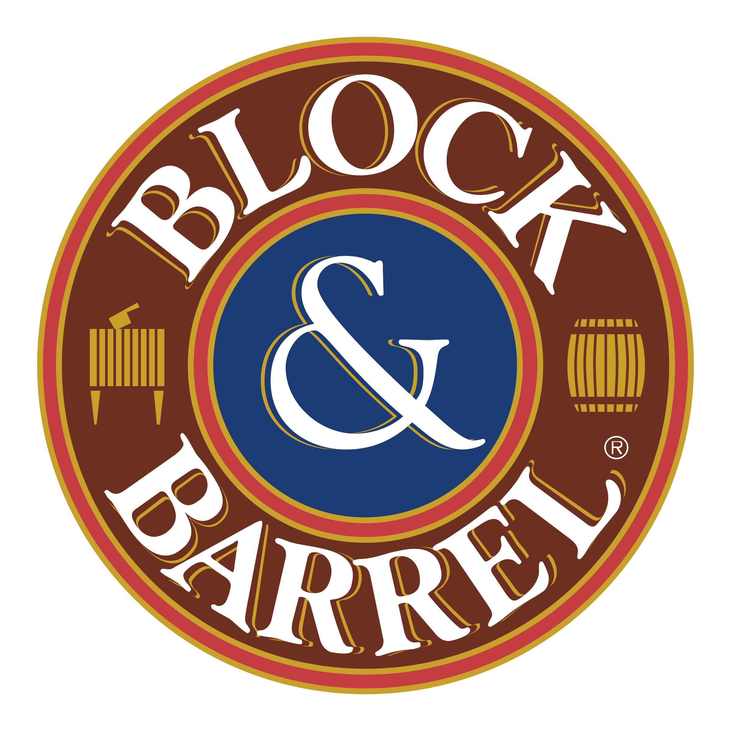 Block & Barrel 01 Logo PNG Transparent & SVG Vector Freebie Supply