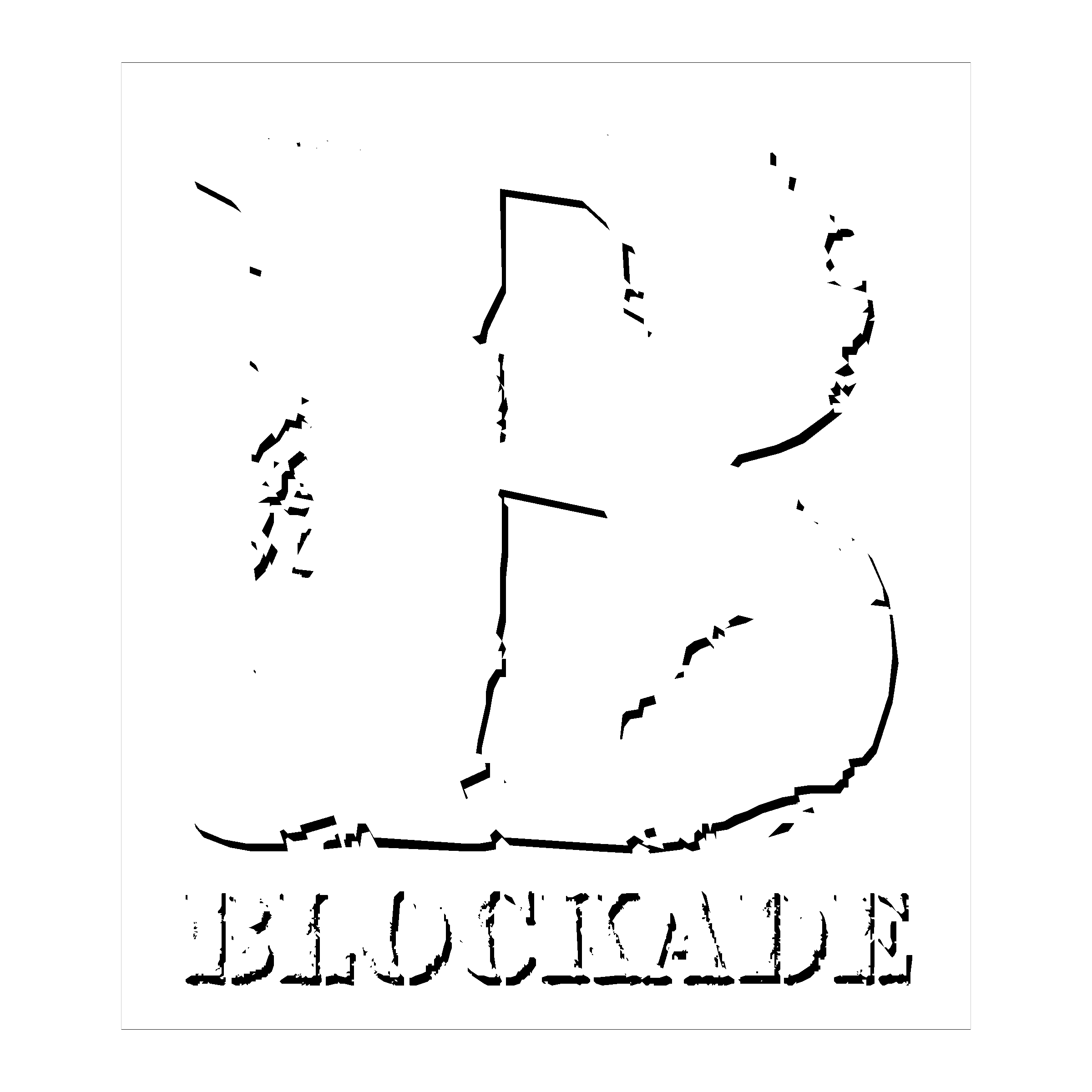 Blockade Logo black and white