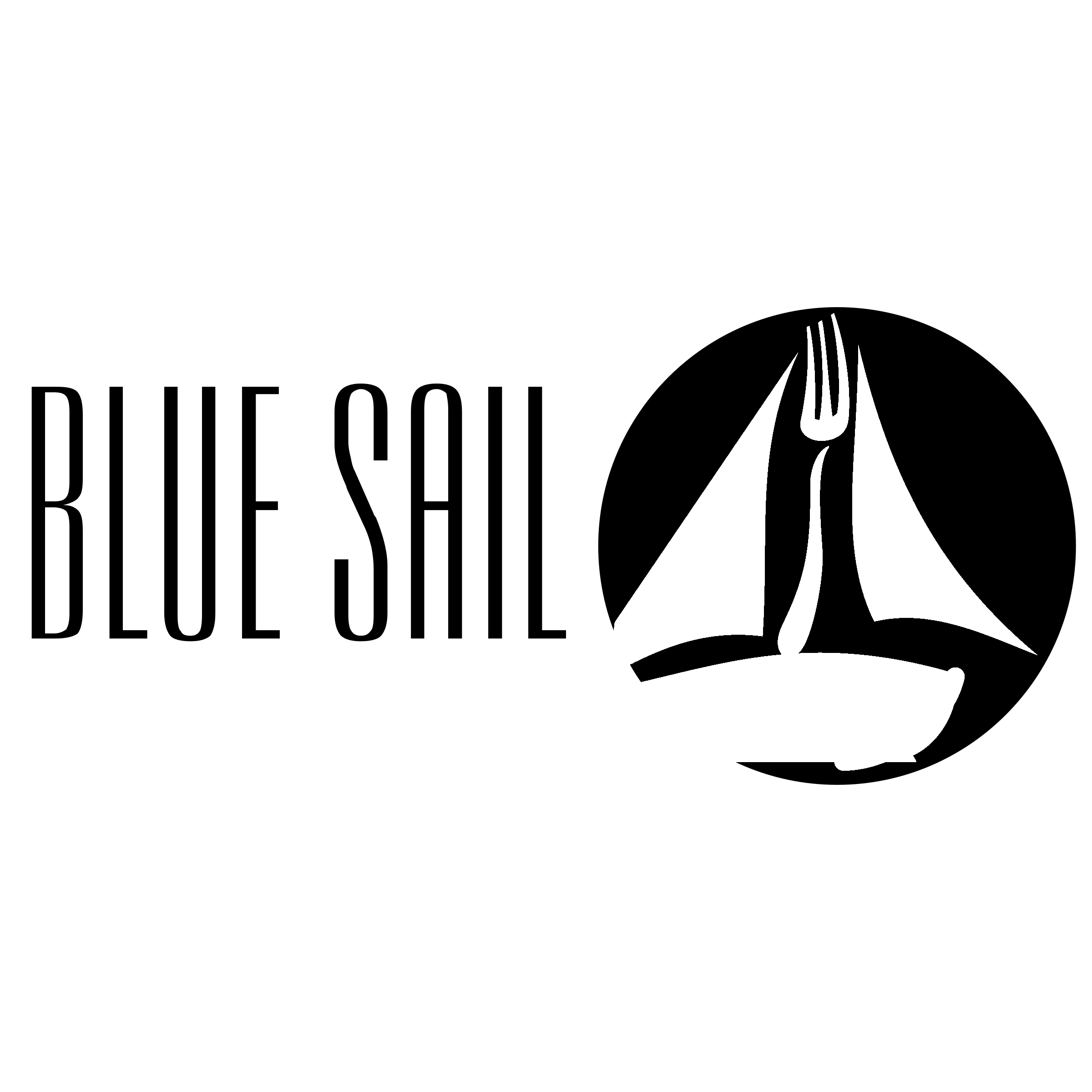 Blue Sail 6142 Logo black and white