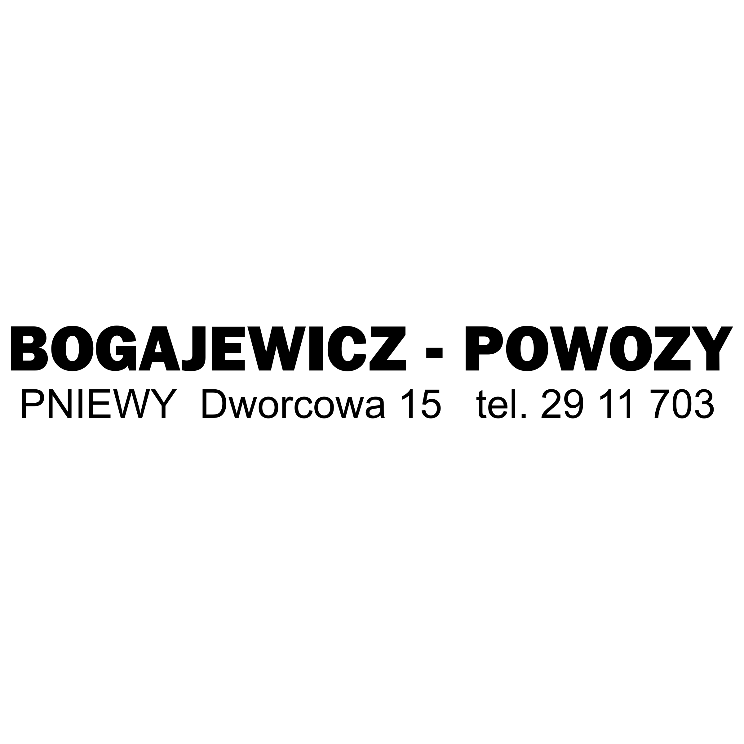 Bogajewicz Powozy 01 Logo black and white