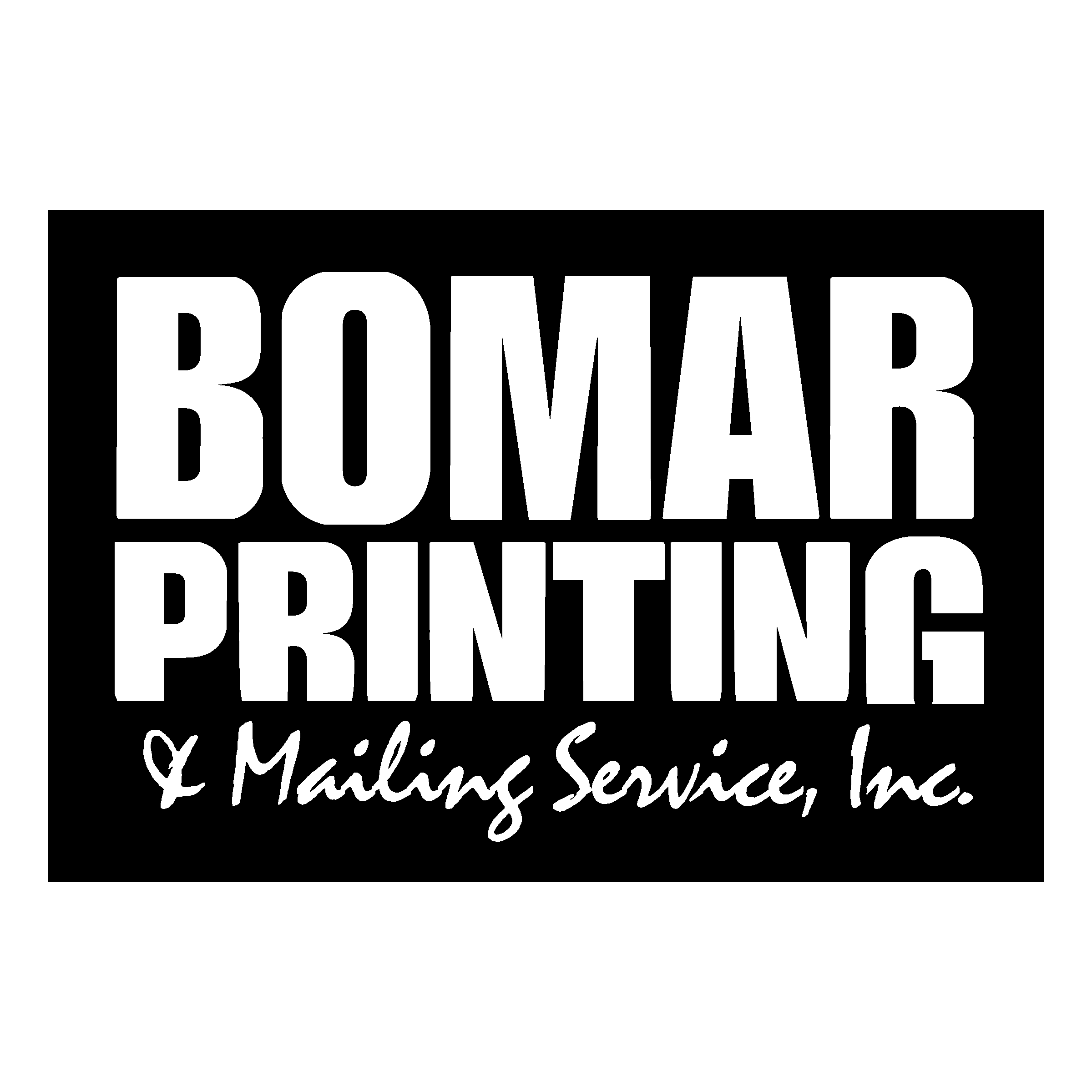 Bomar Printing 01 Logo black and white