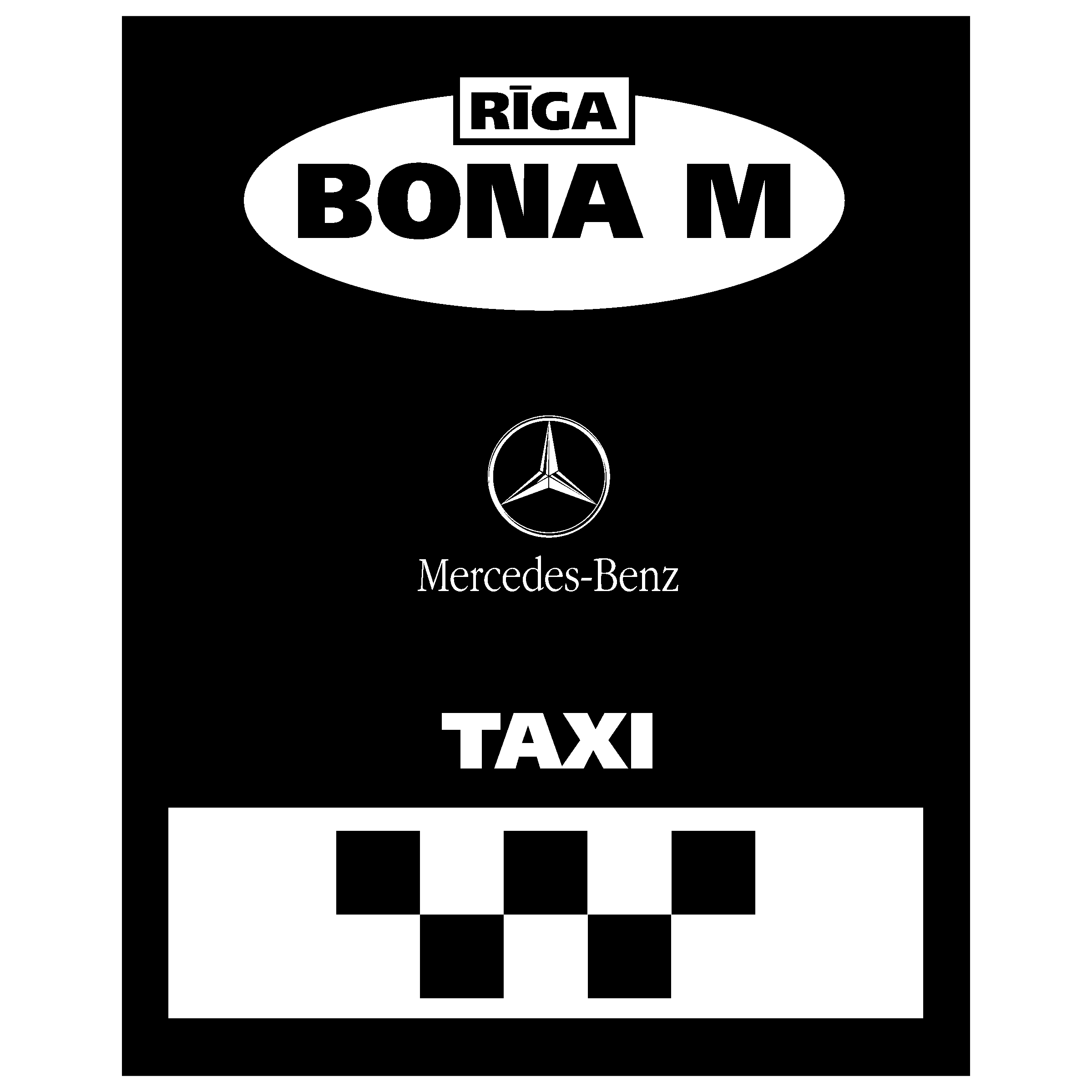 Bona M Logo black and white