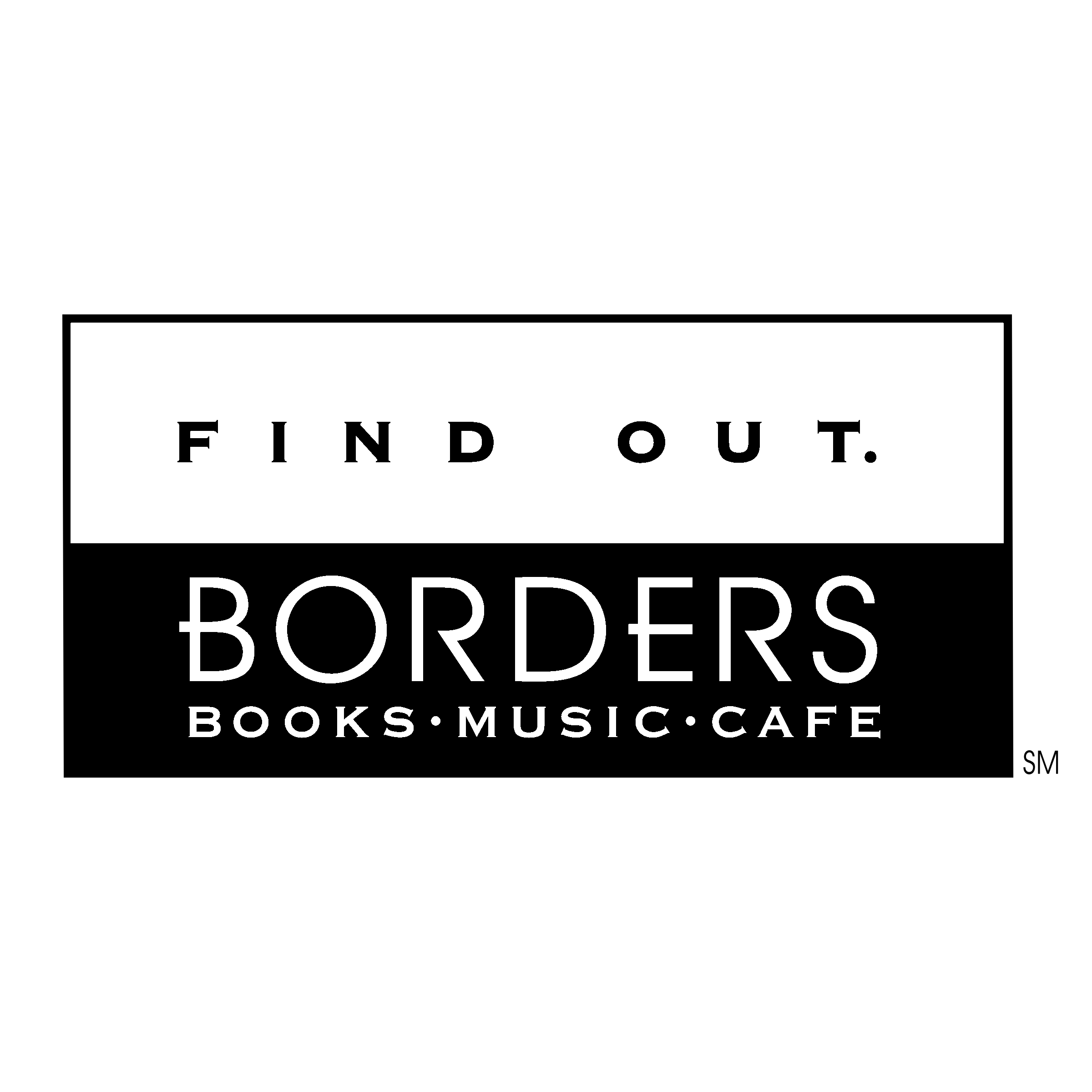 Borders Logo black and white