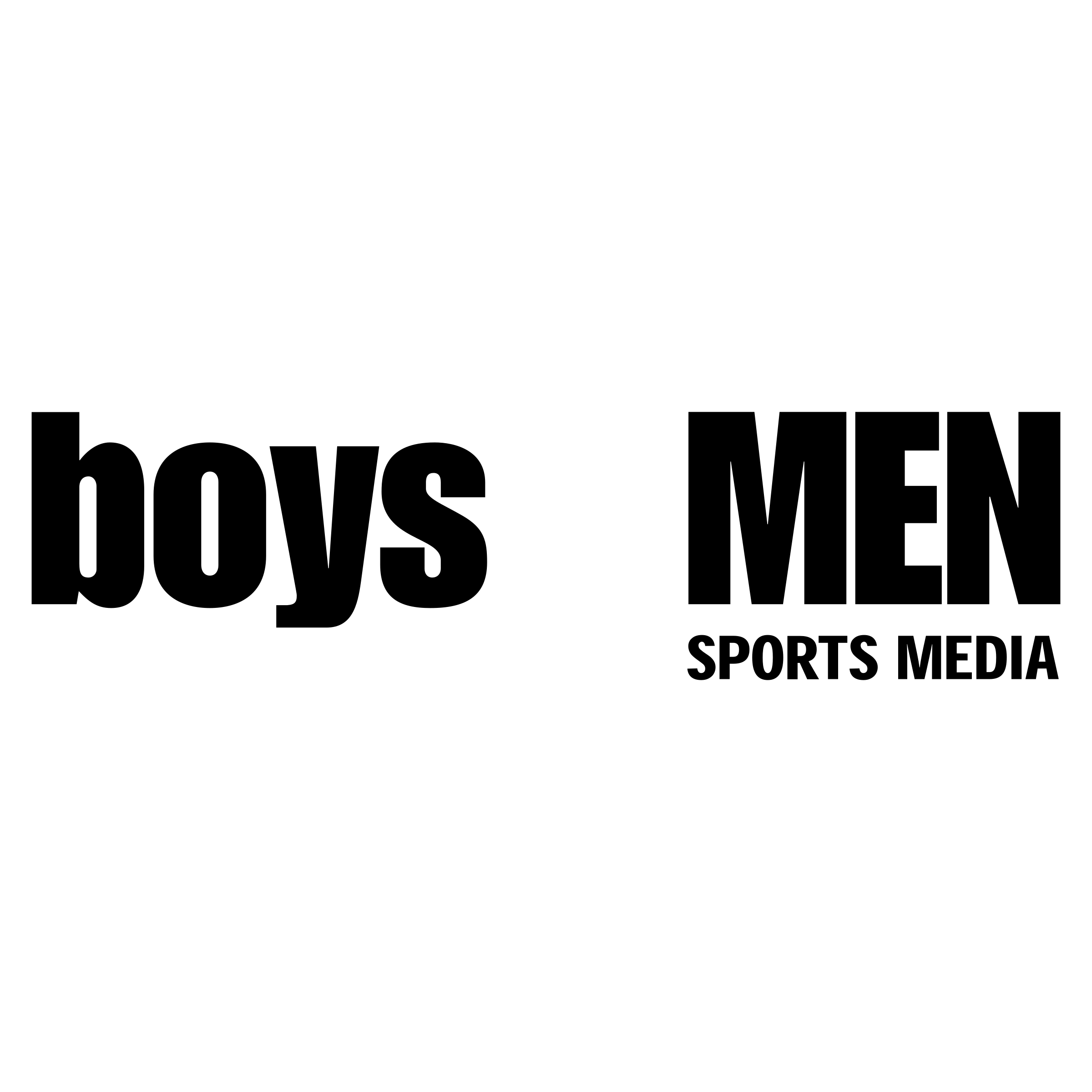 Boys To Men Logo black and white