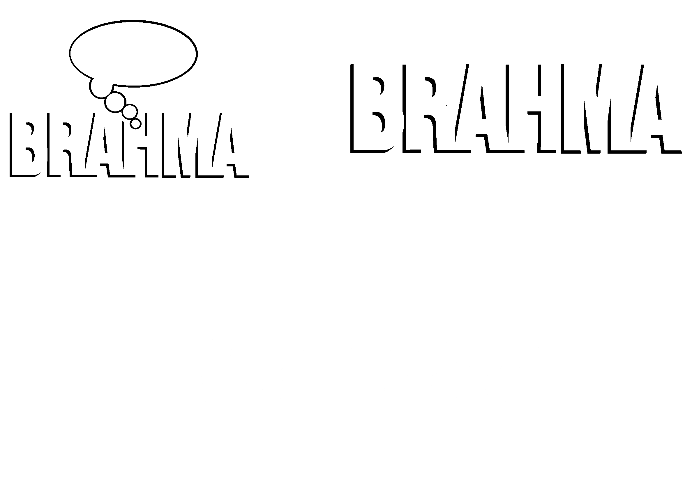 Brahma2 Logo black and white