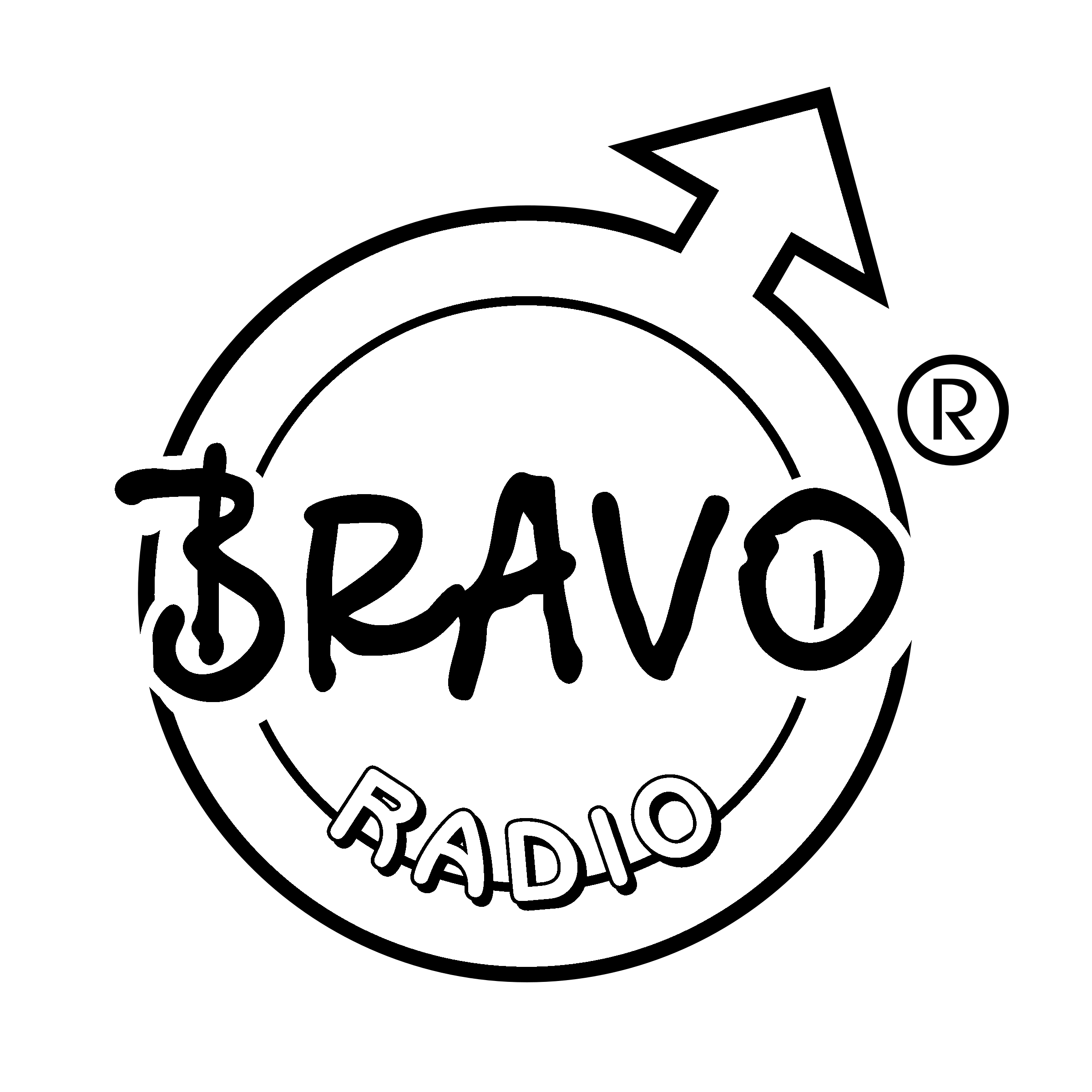 Bravo Logo black and white