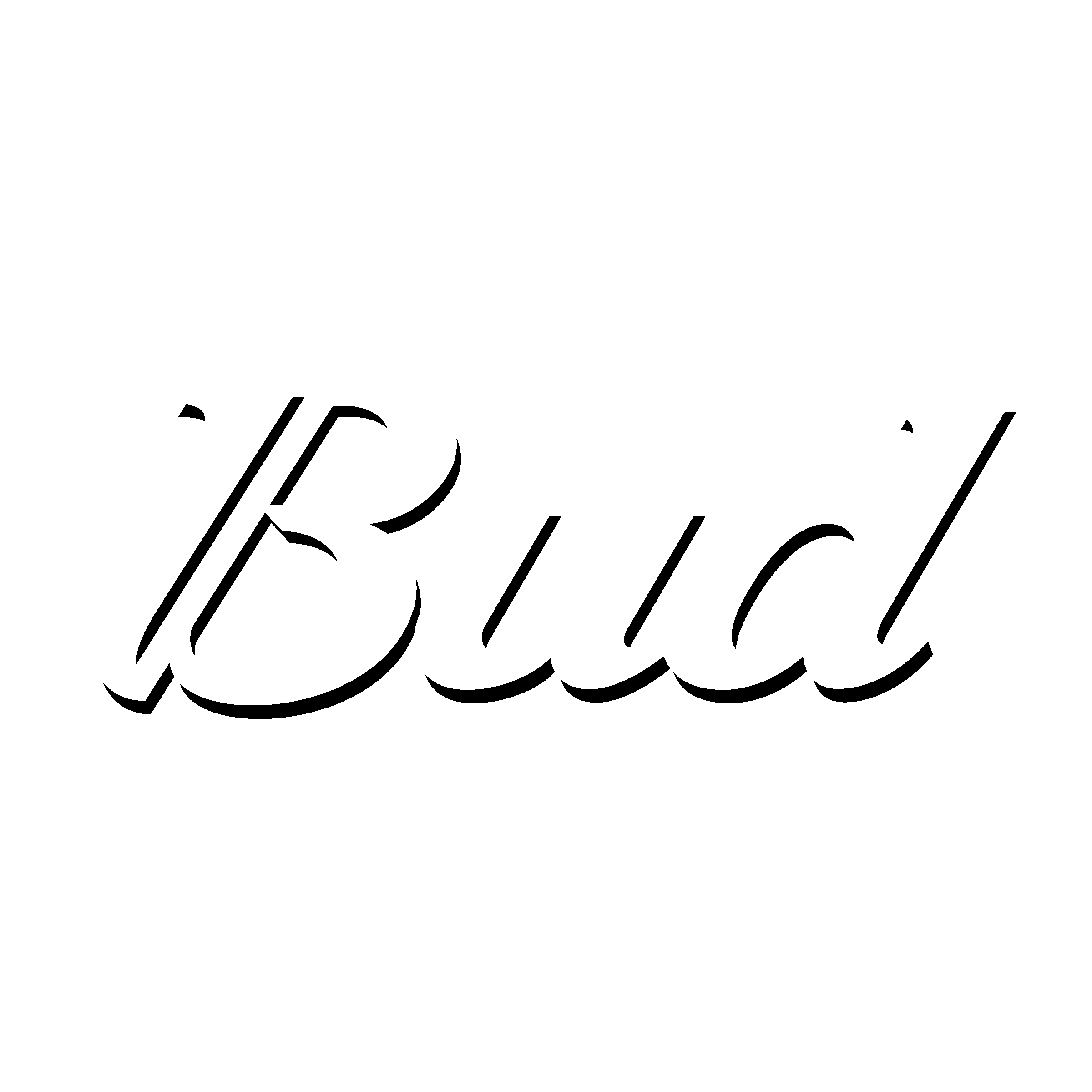 Bud Logo black and white