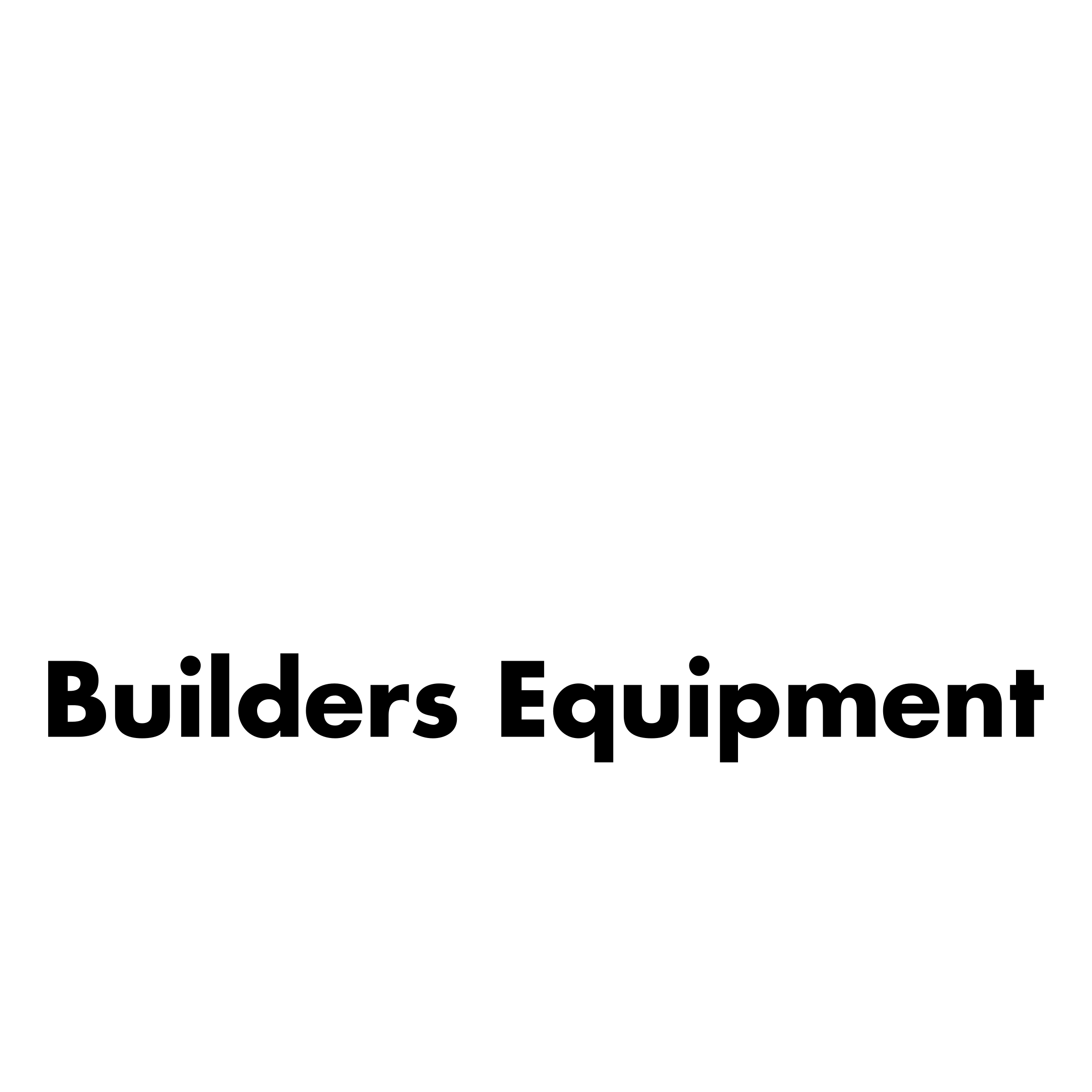 Builders Equipment Logo black and white