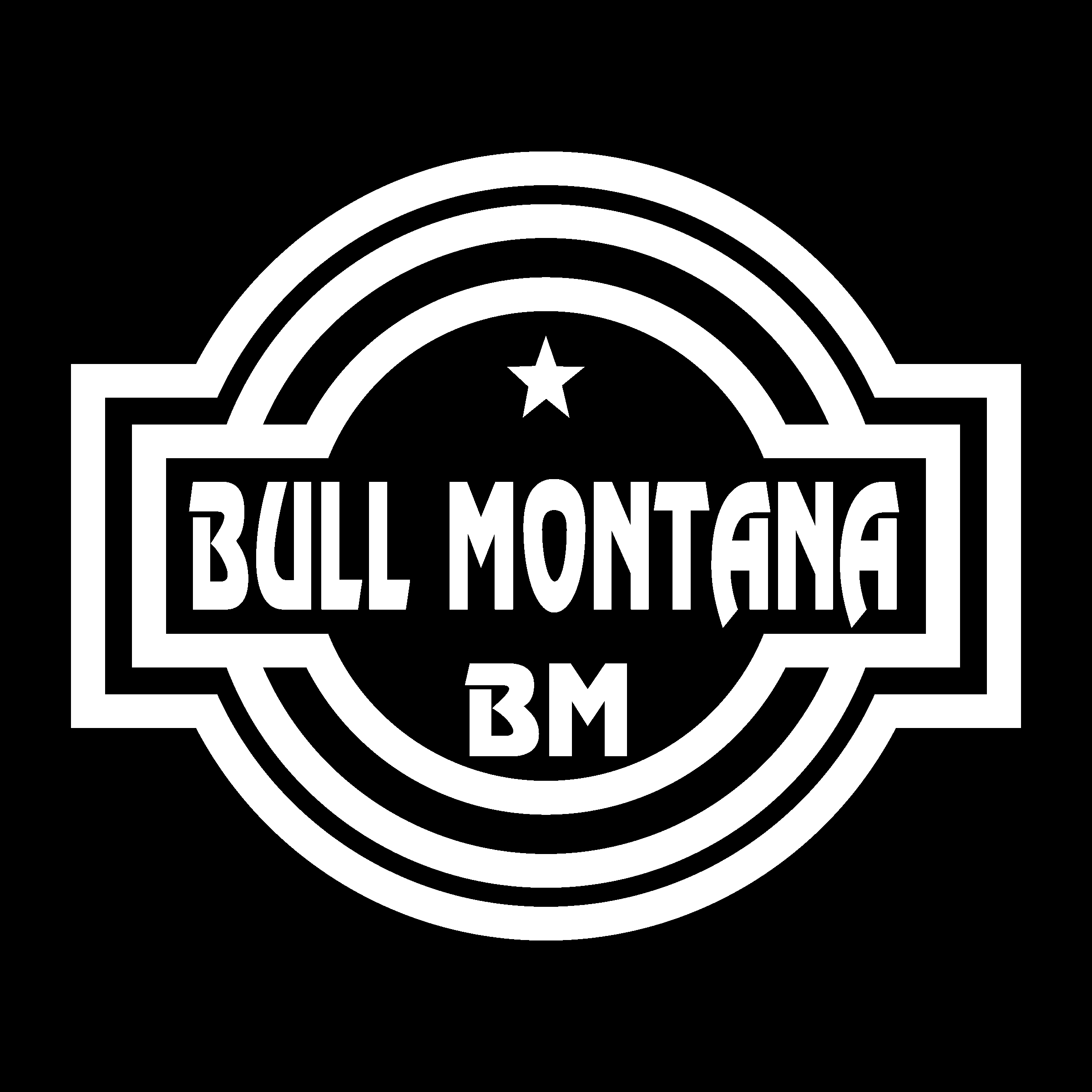 Bull Montana Logo black and white