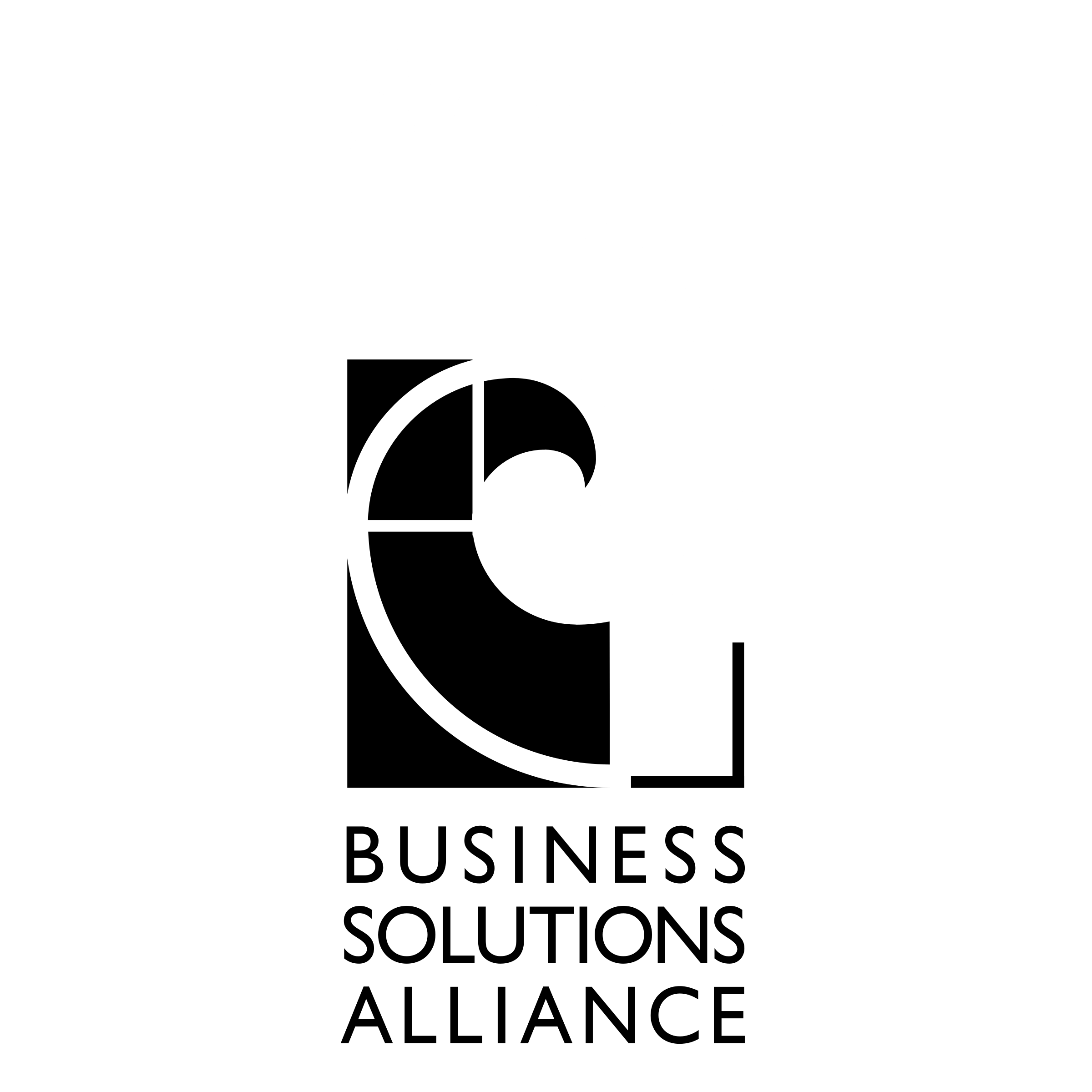 Business Solutions Alliance Logo black and white