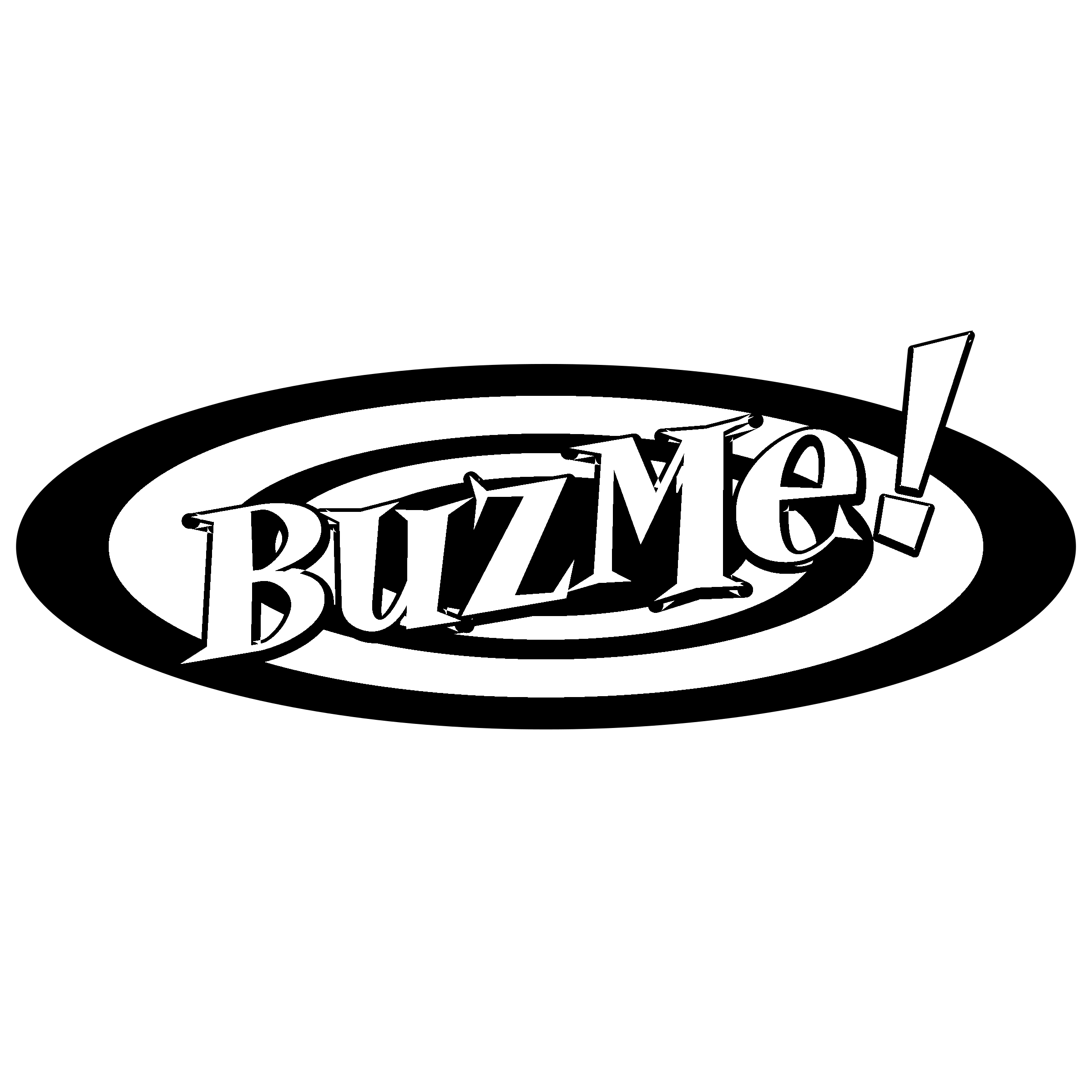 BuzMe Logo black and white