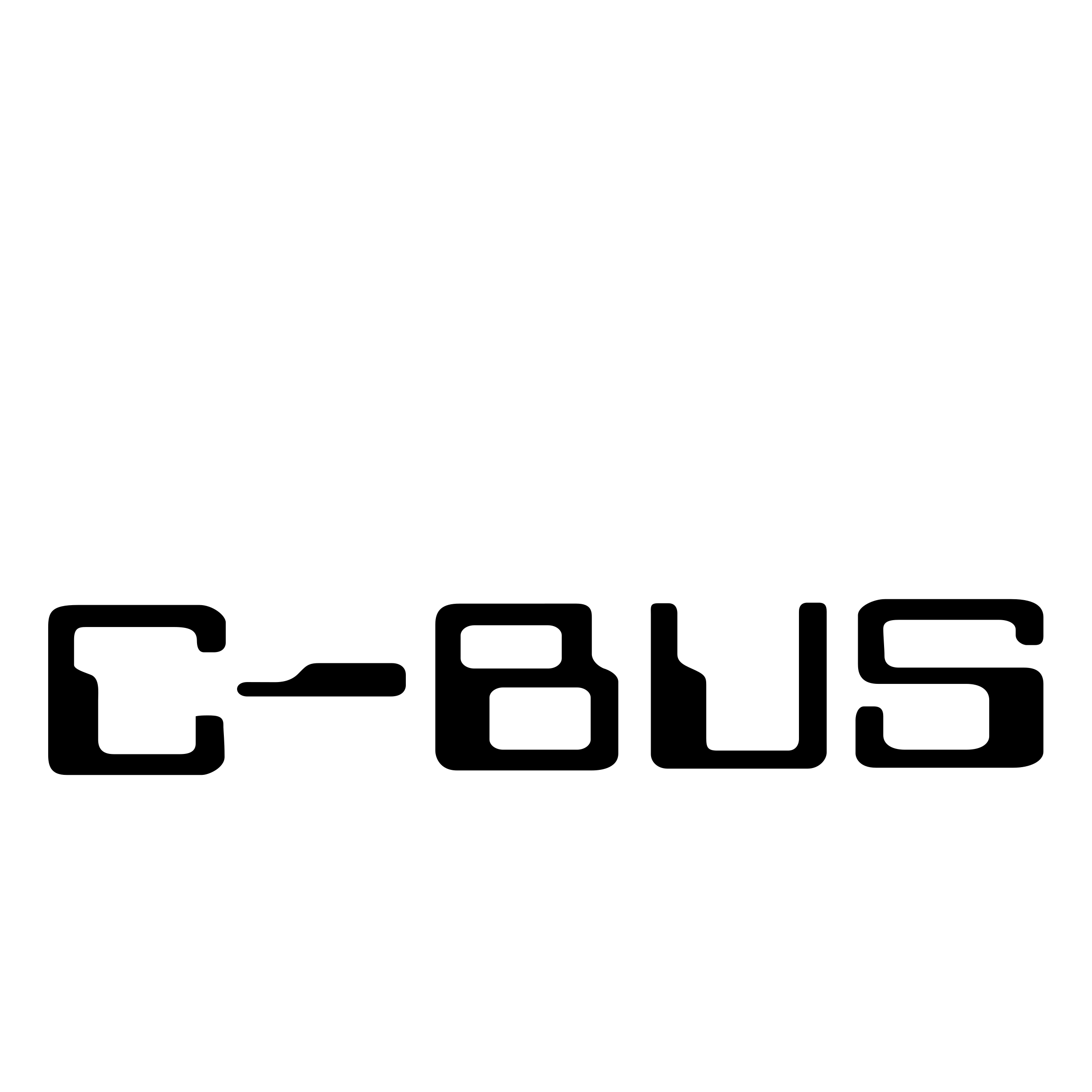 C BUS Logo black and white