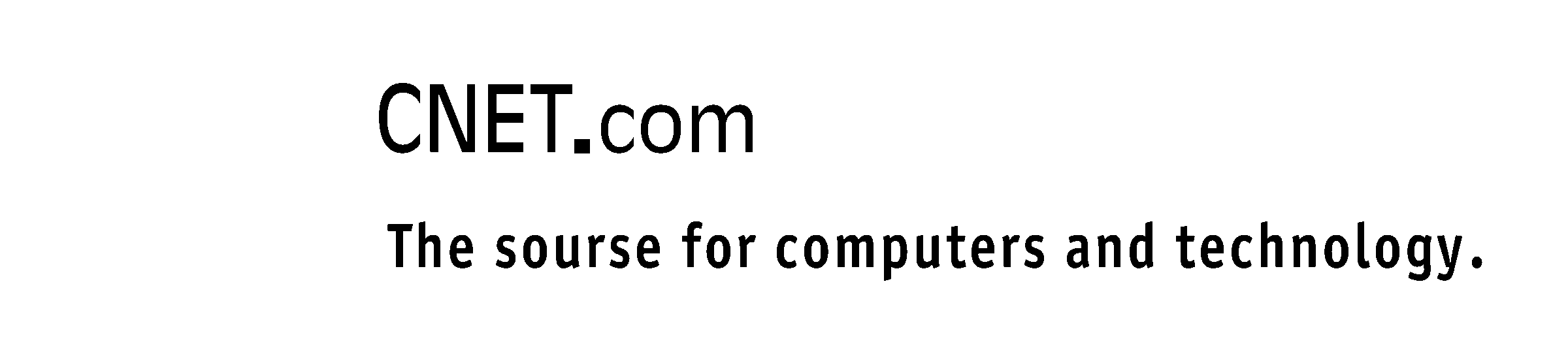 C NET Logo black and white
