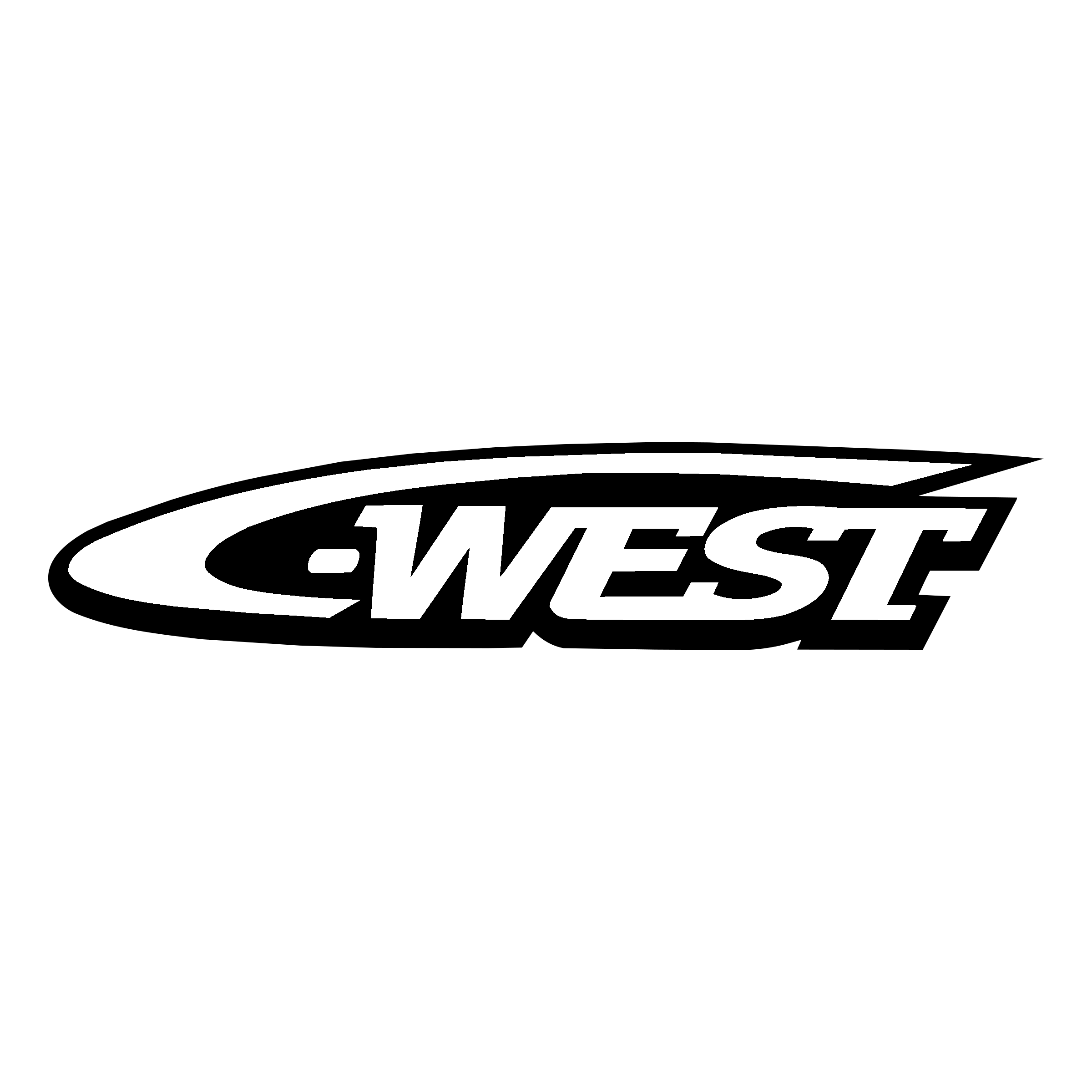 C West Logo black and white