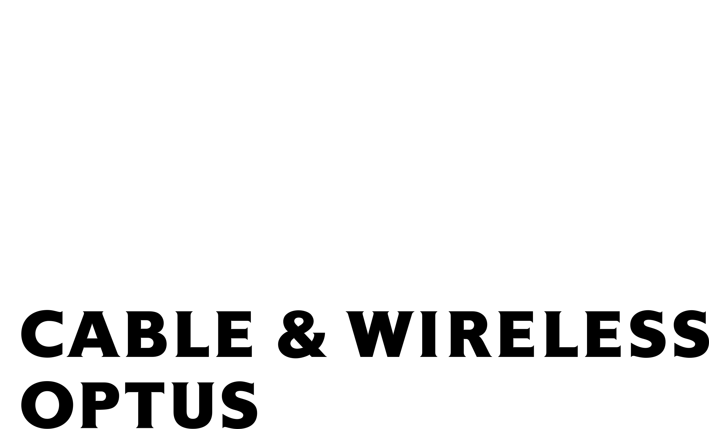 Cable Wireless Opus Logo black and white