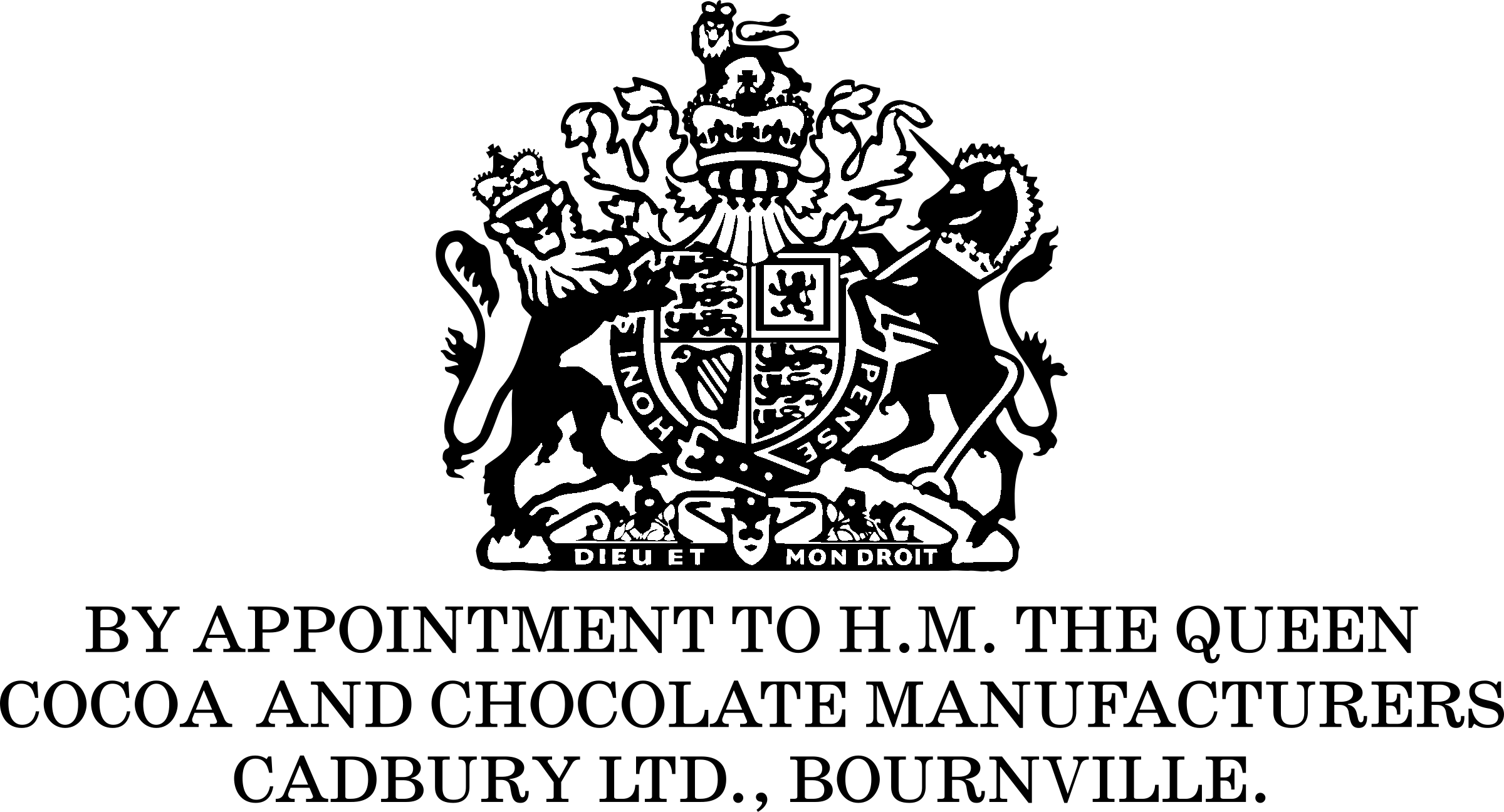 Cadbury Gerb Logo black and white