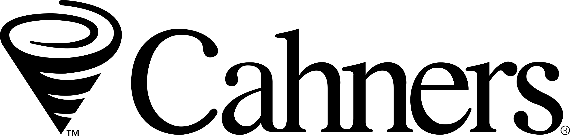 Cahners Logo black and white