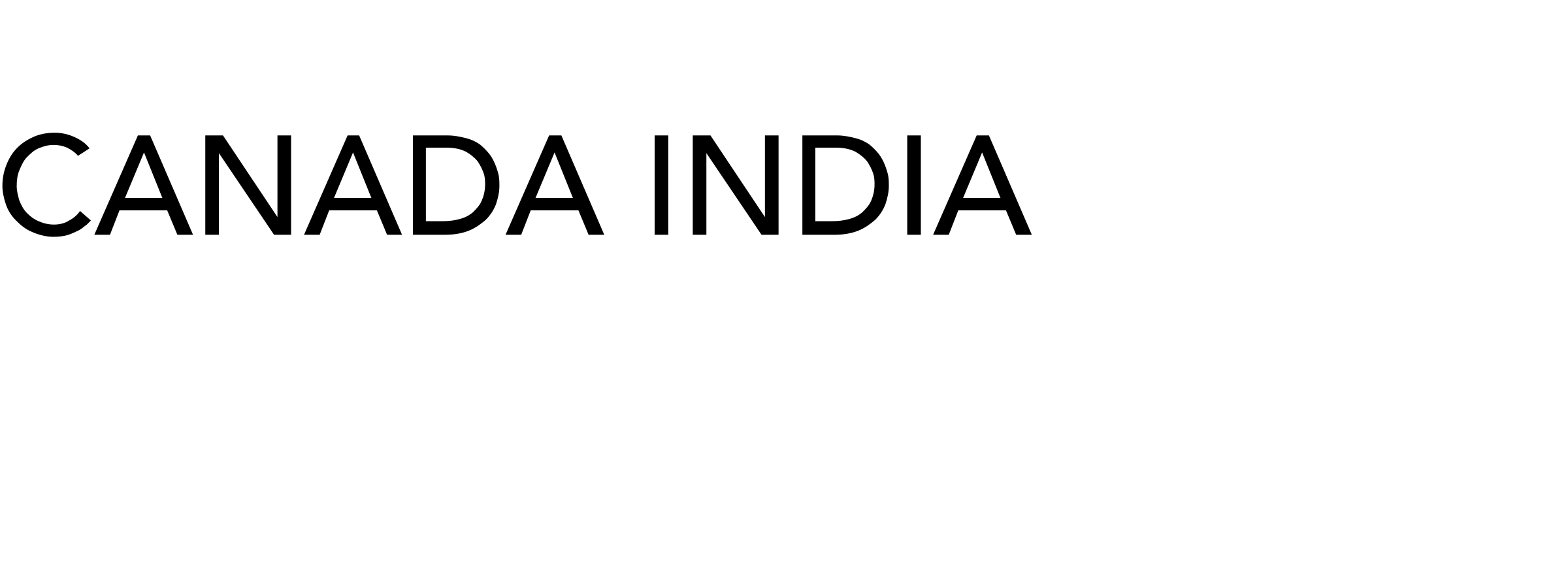 Canada India Foundation Logo black and white