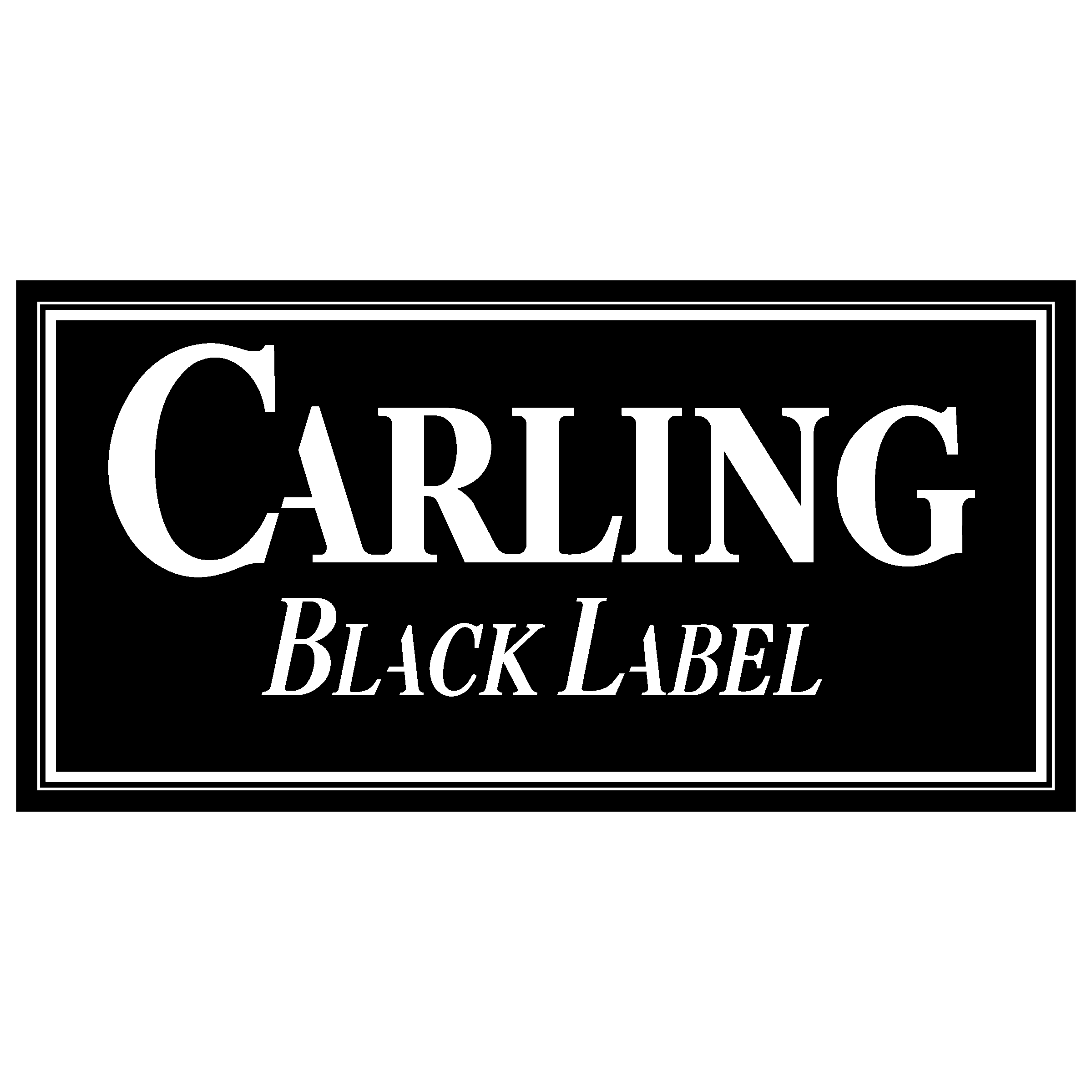 Carling Logo black and white