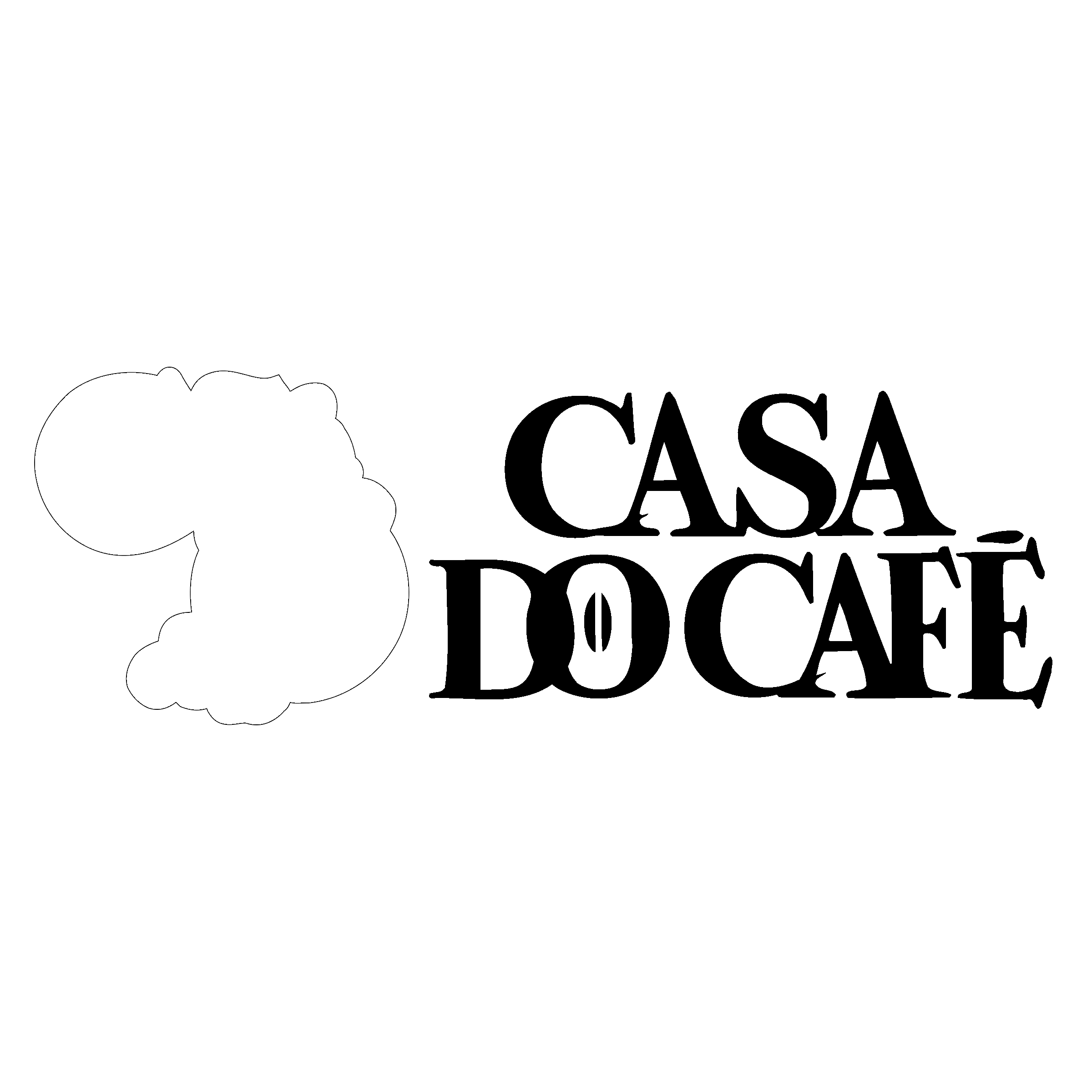 Casa do Cafe Logo black and white