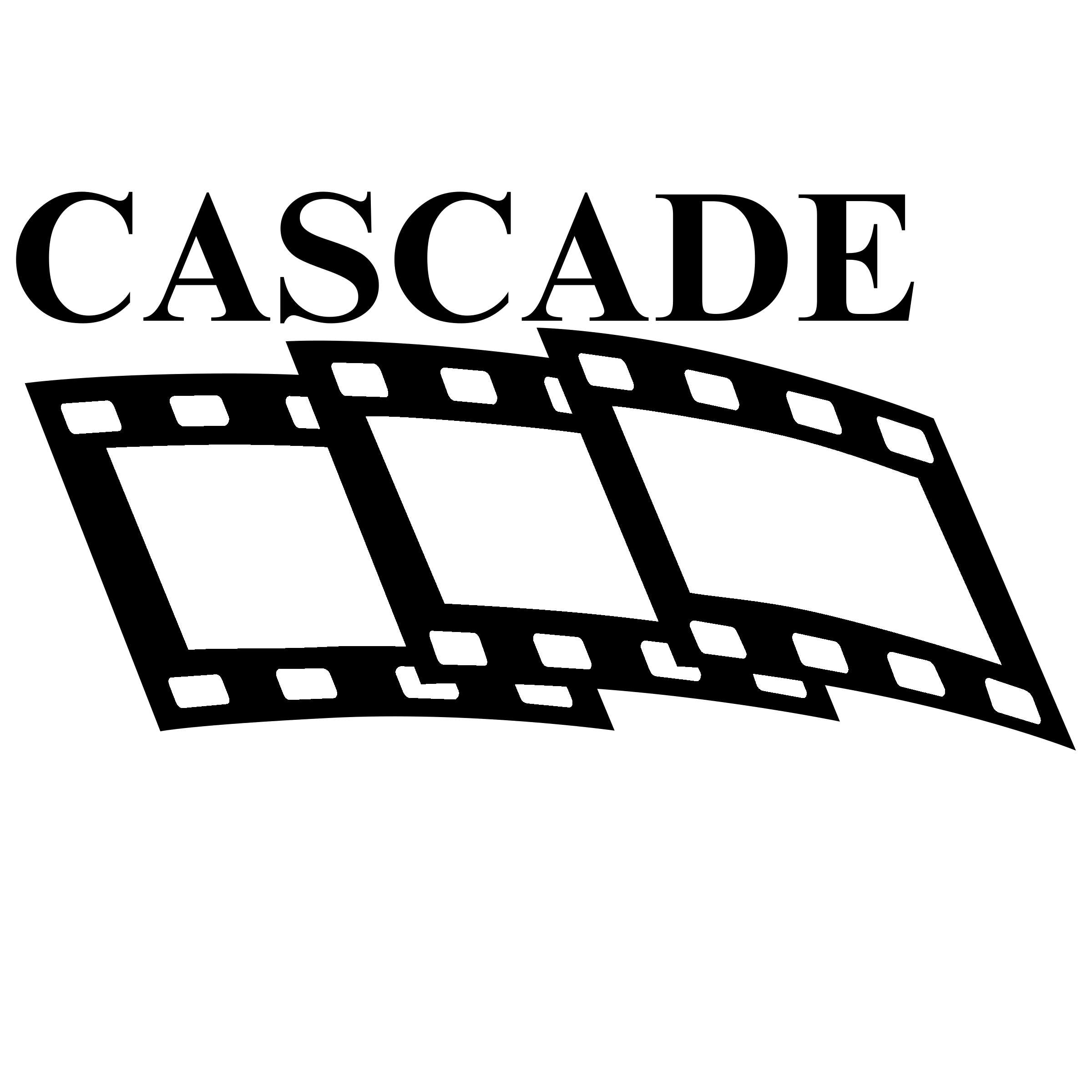 Cascade Film Logo black and white