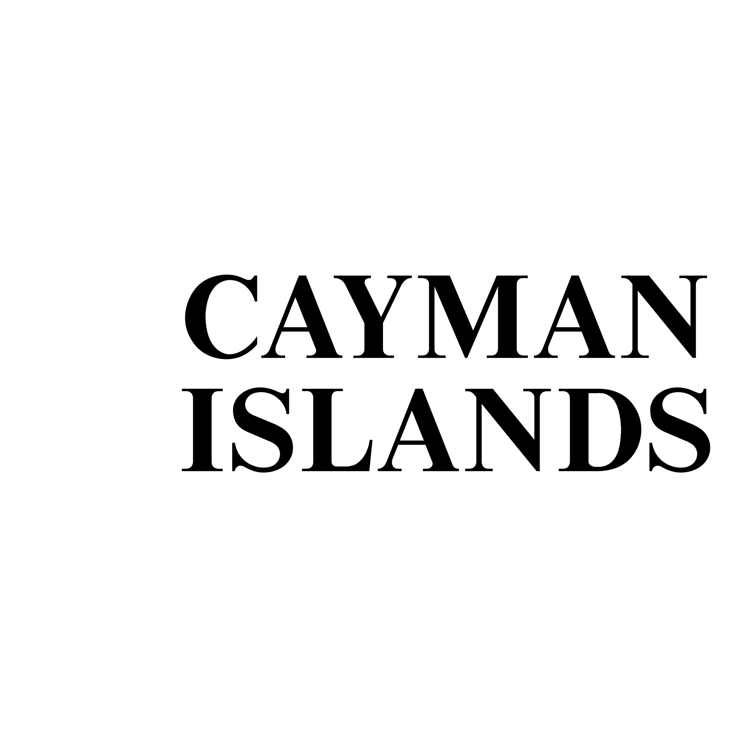 Cayman Island Logo black and white