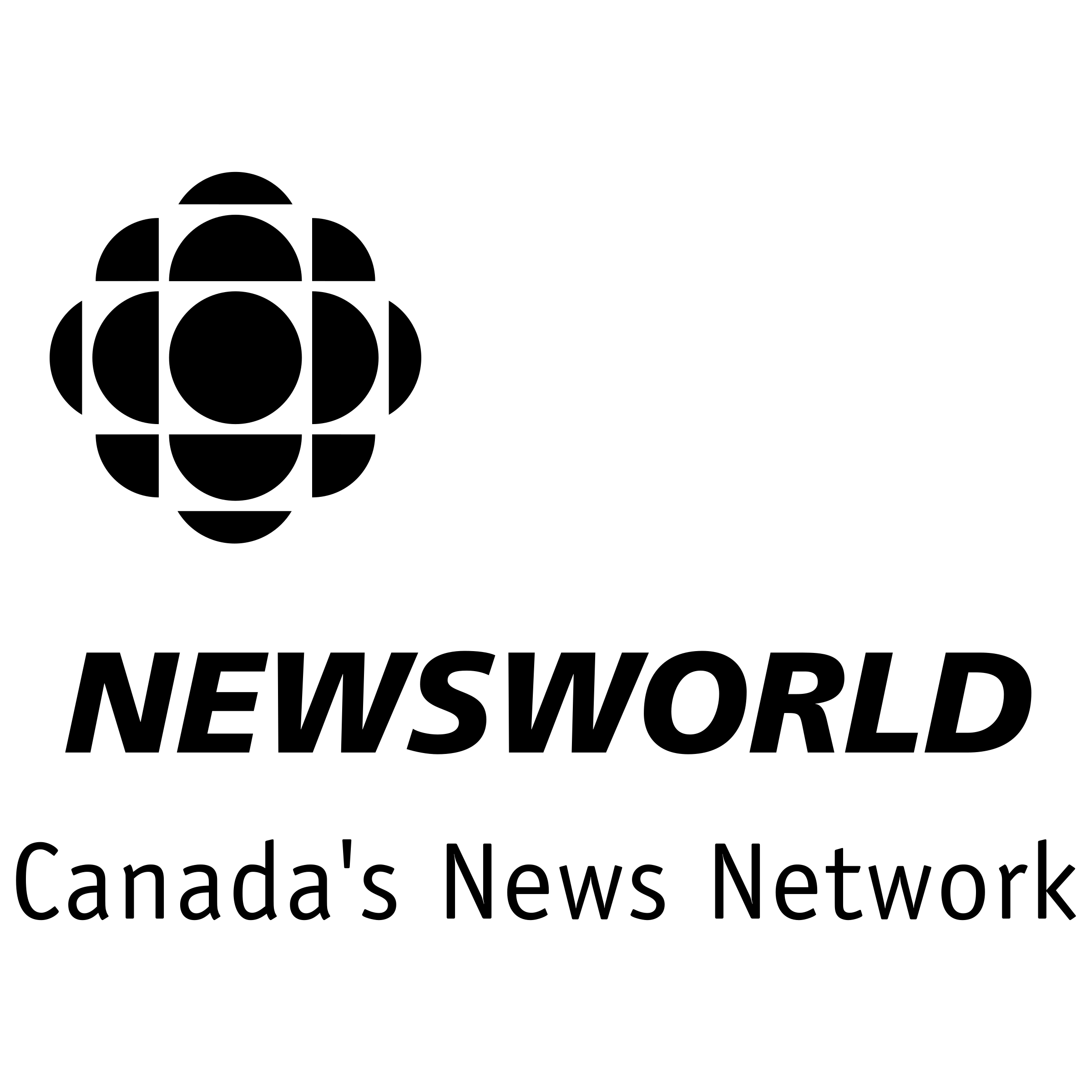 CBC Newsworld Logo black and white