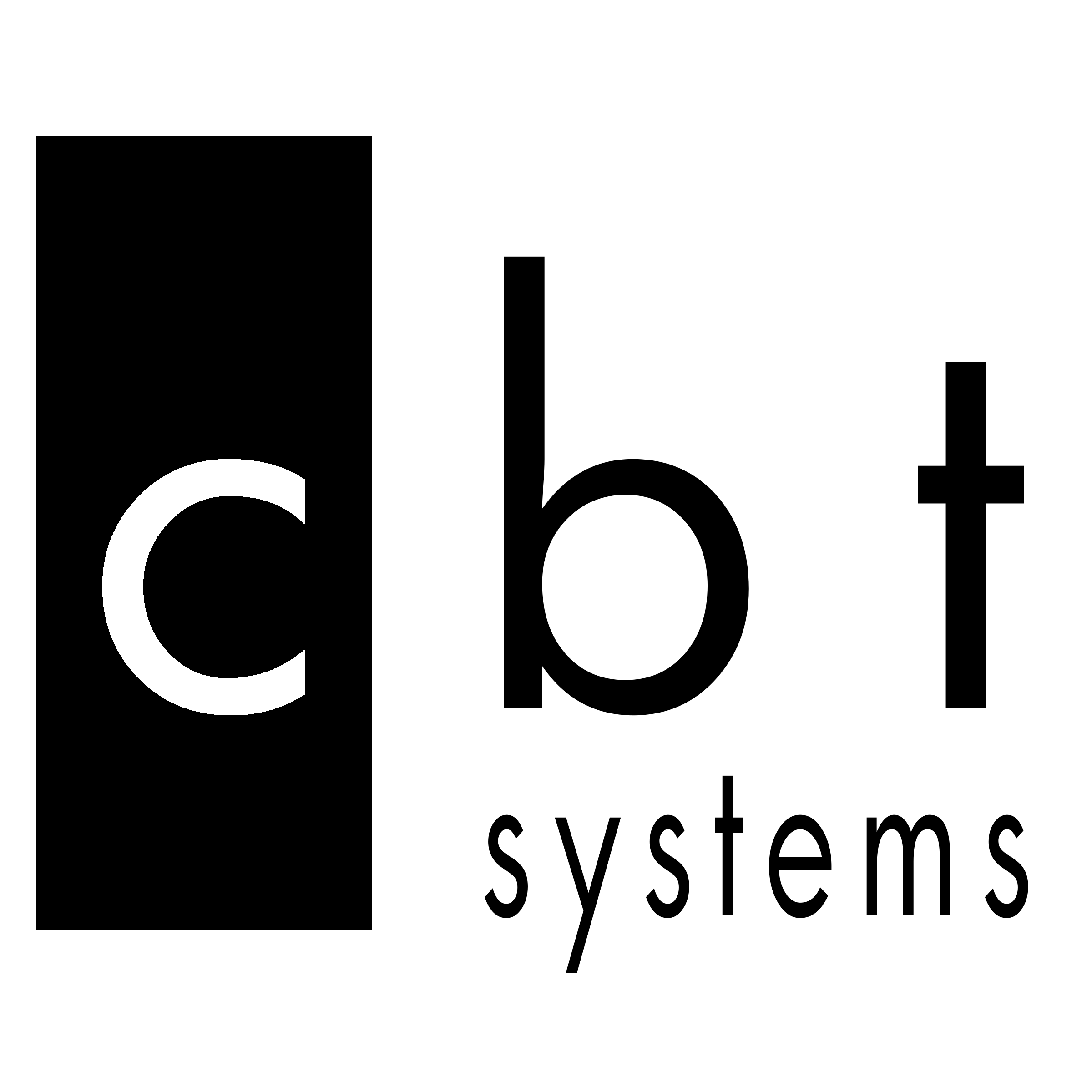 CBT Systems Logo black and white