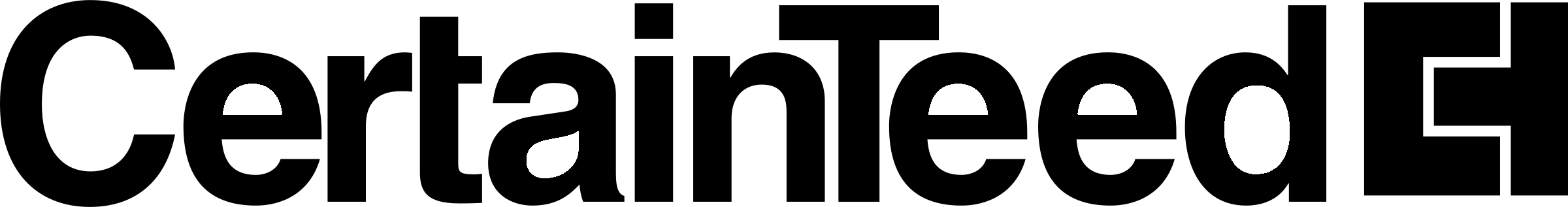 Certainteed Logo black and white