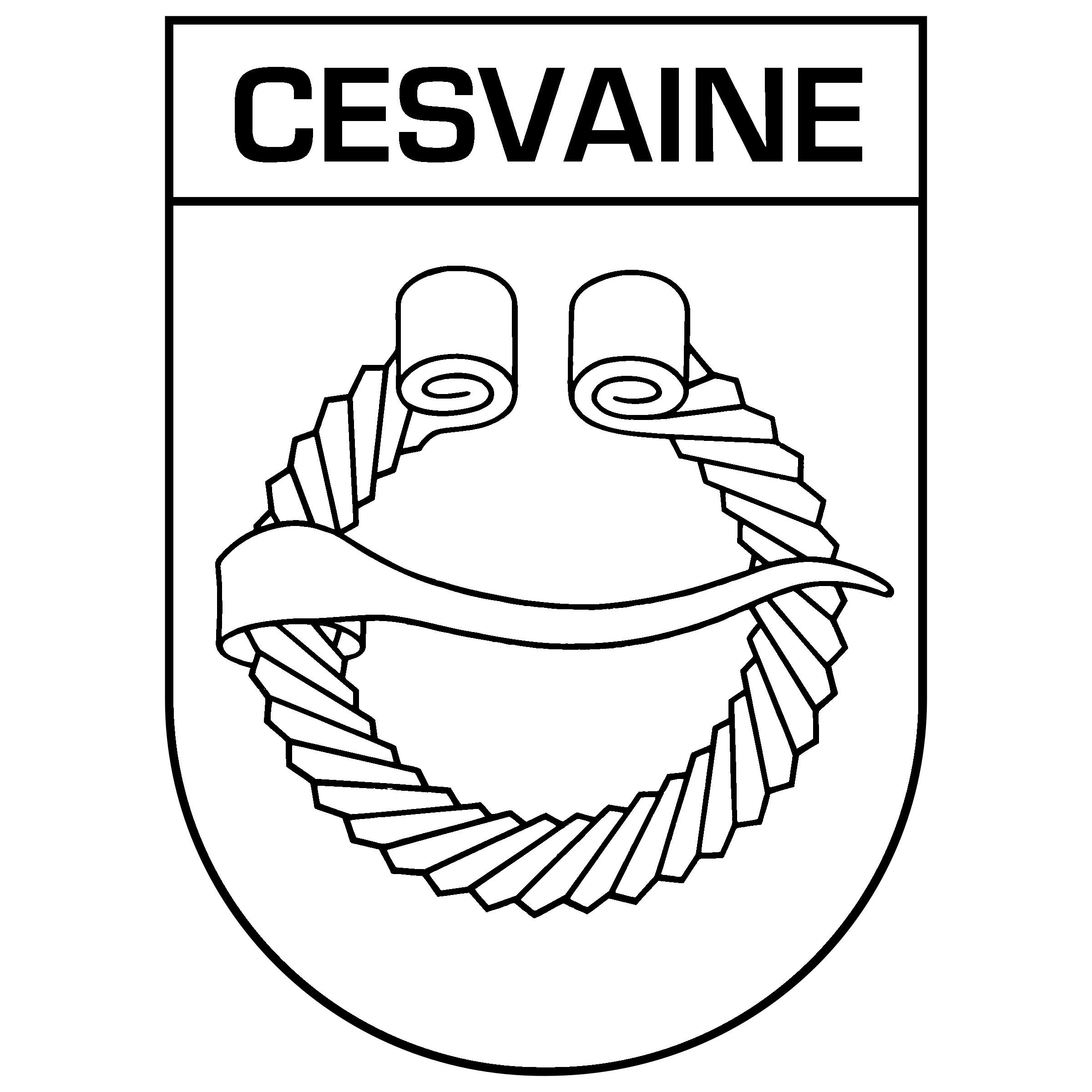 Cesvaine Logo black and white