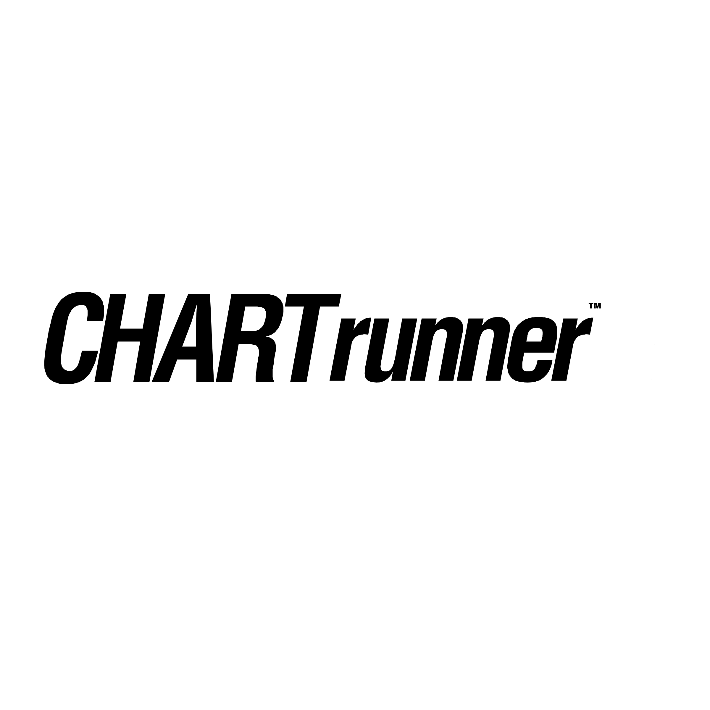 Chart Runner e Logo black and white