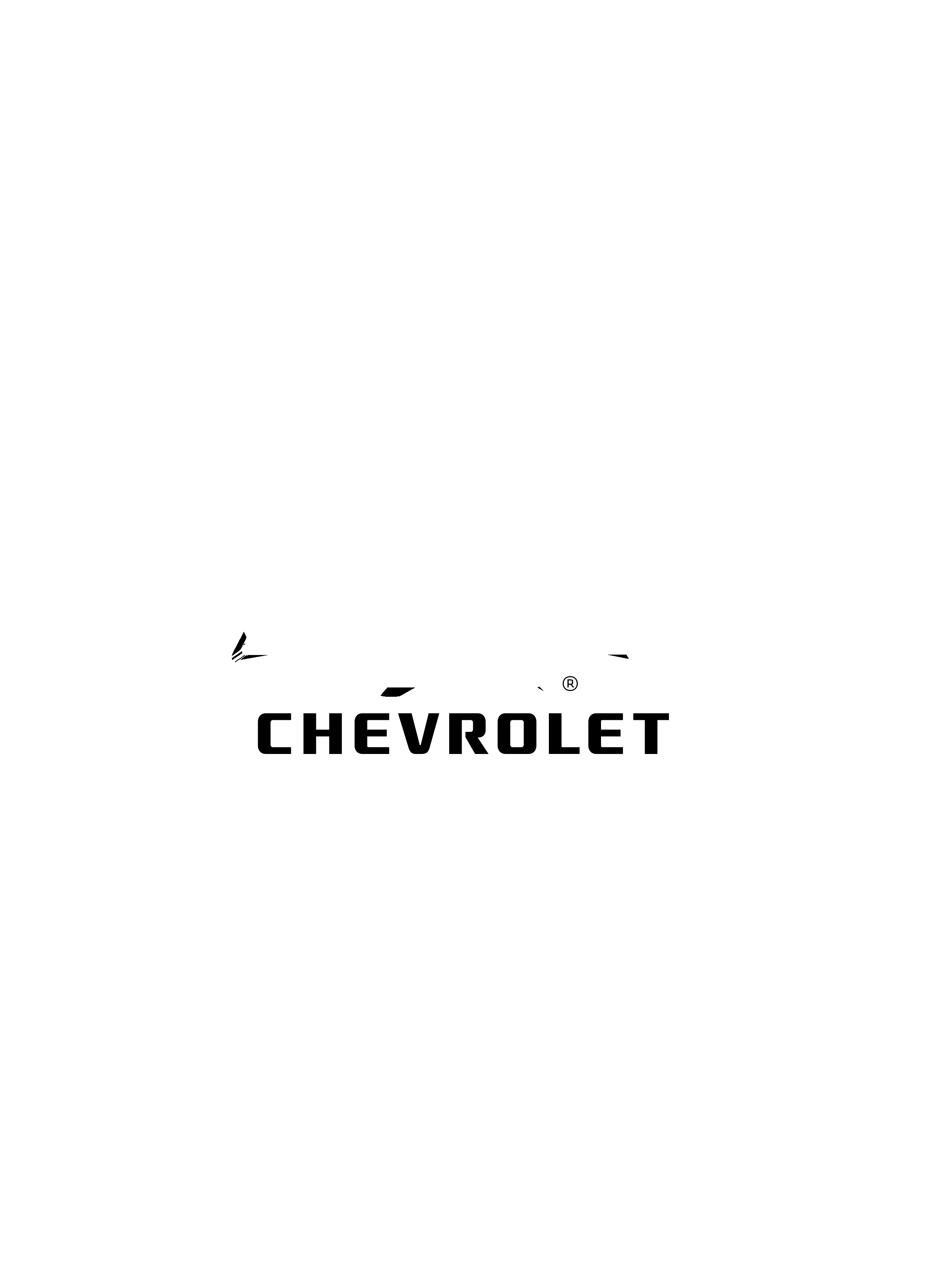 Chevrolet Logo black and white