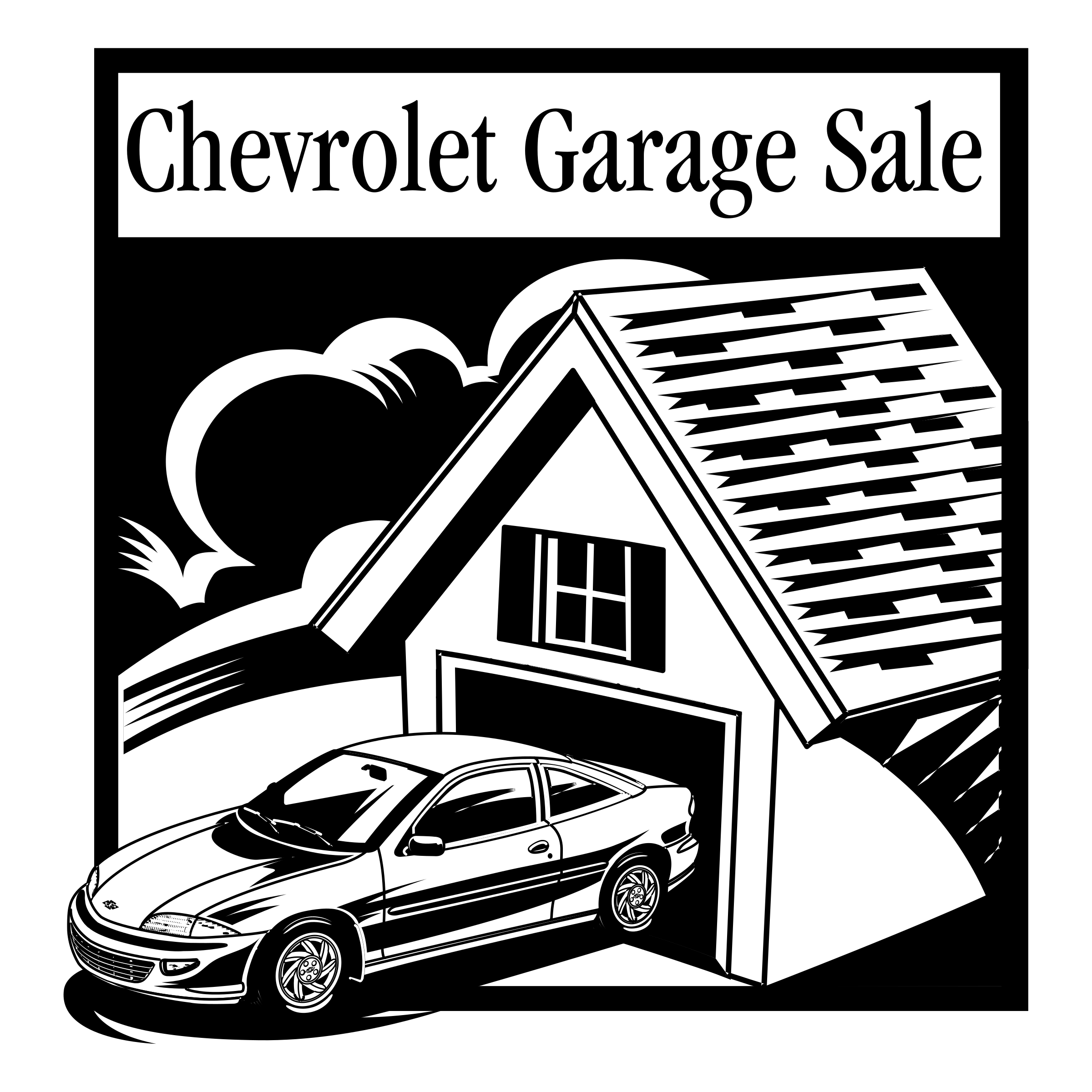 Chevrolet Garage Sale Logo png transparent