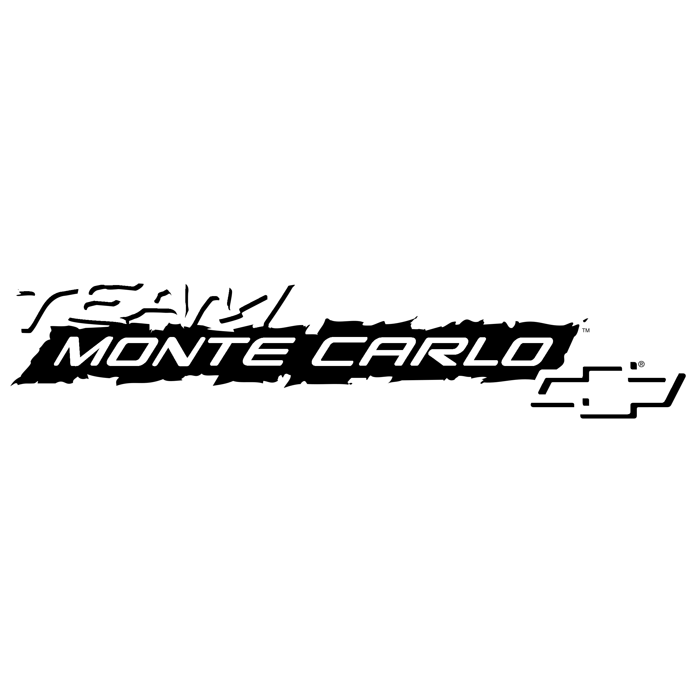 Chevrolet Team Monte Carlo 8936 Logo black and white
