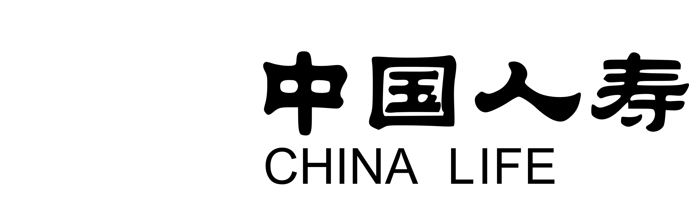 China life insurance Logo black and white